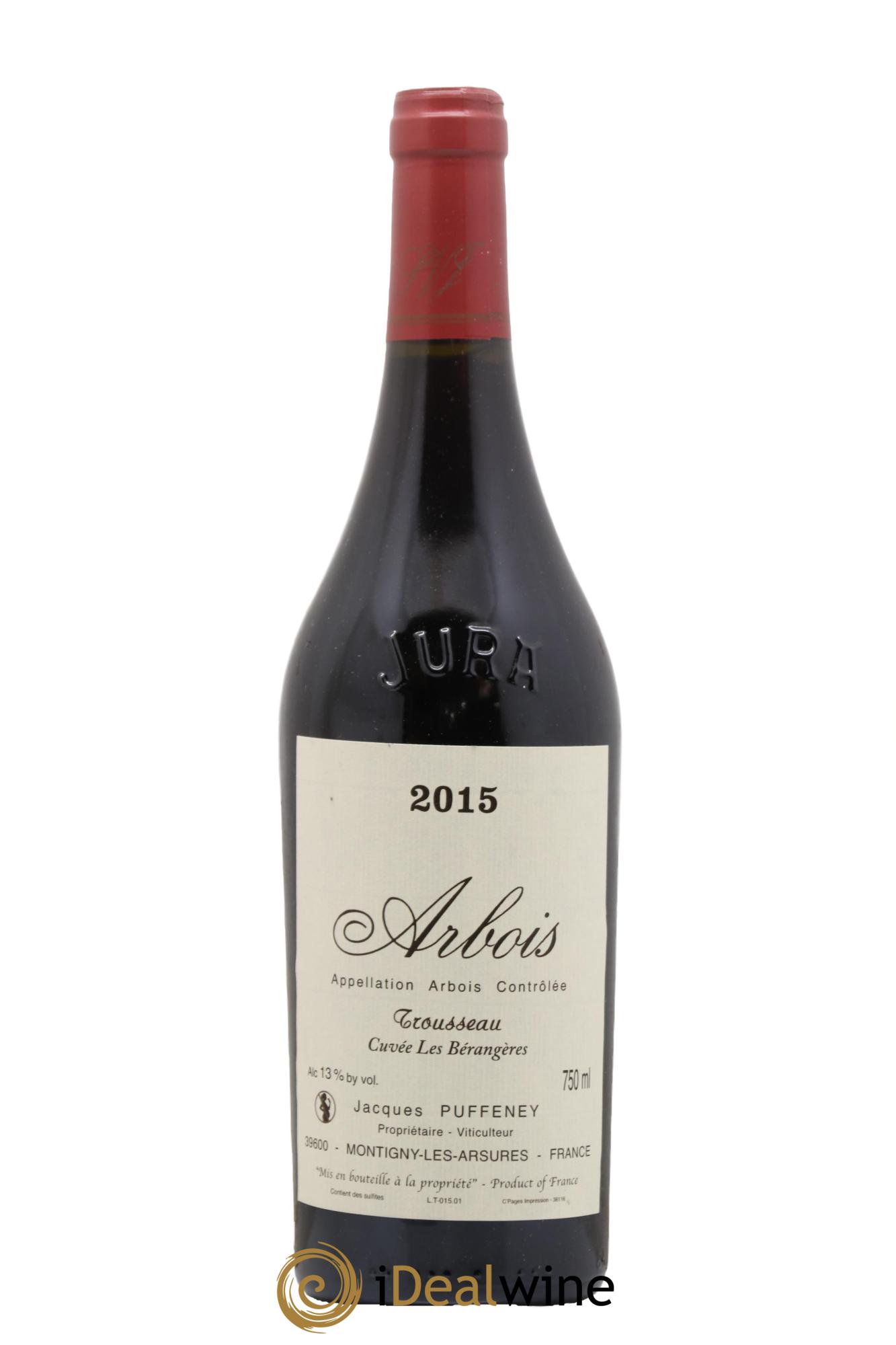 Arbois Trousseau Cuvée Les Bérangères Jacques Puffeney  2015 - Posten von 1 Flasche - 0