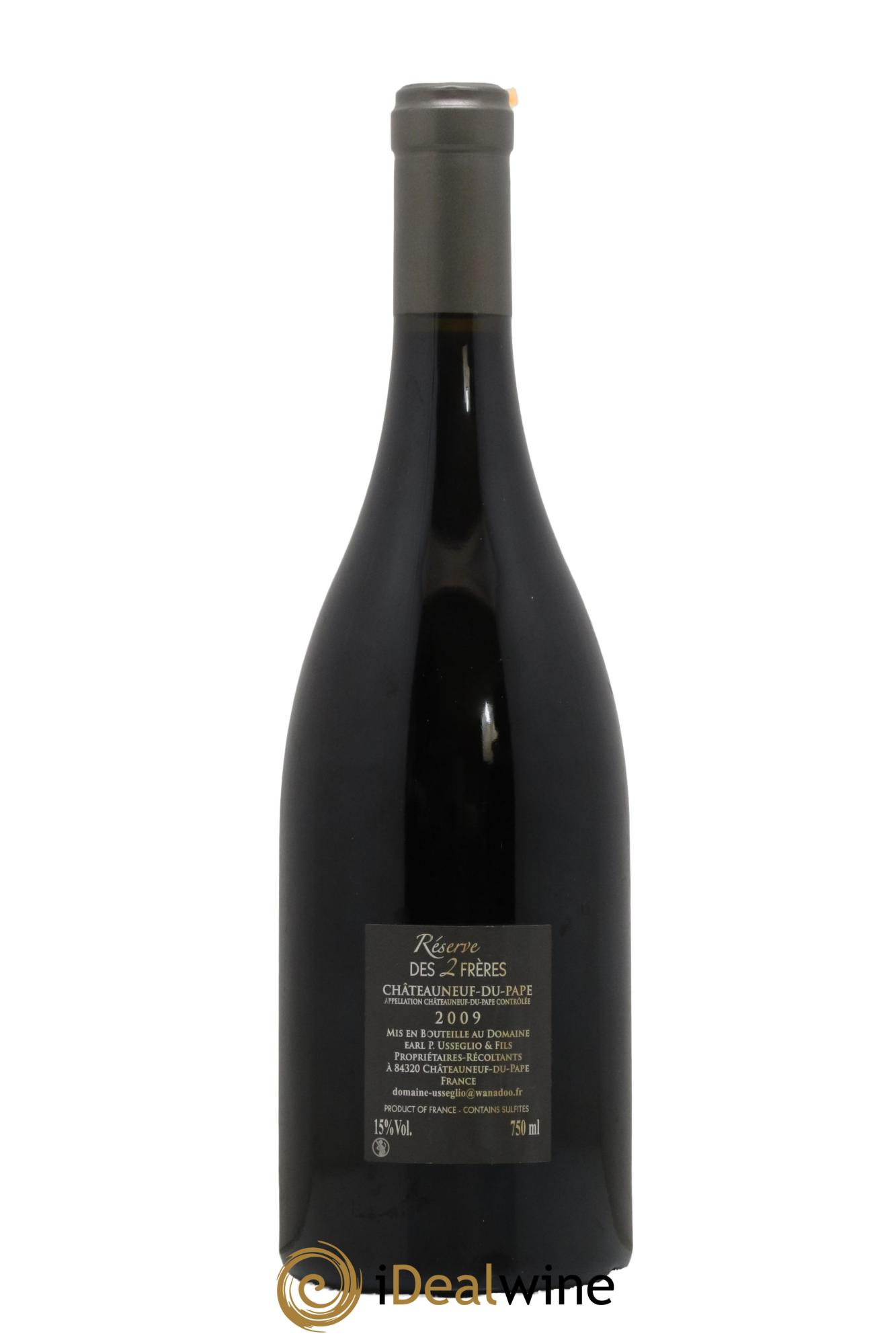 Châteauneuf-du-Pape Réserve des 2 frères Pierre Usseglio & Fils 2009 - Lotto di 1 bottiglia - 1