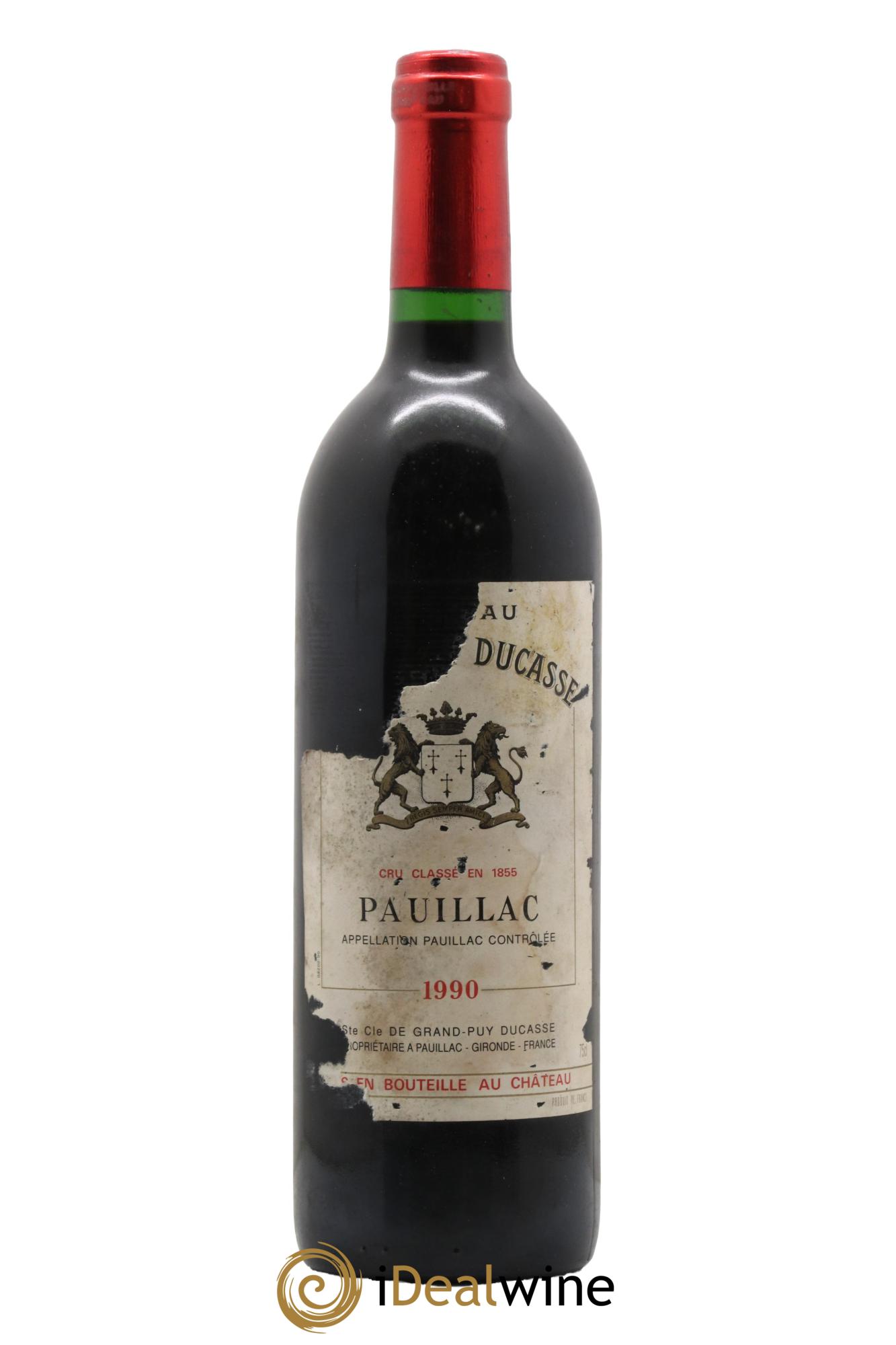 Château Grand Puy Ducasse 5ème Grand Cru Classé 1990 - Lot de 1 bouteille - 0