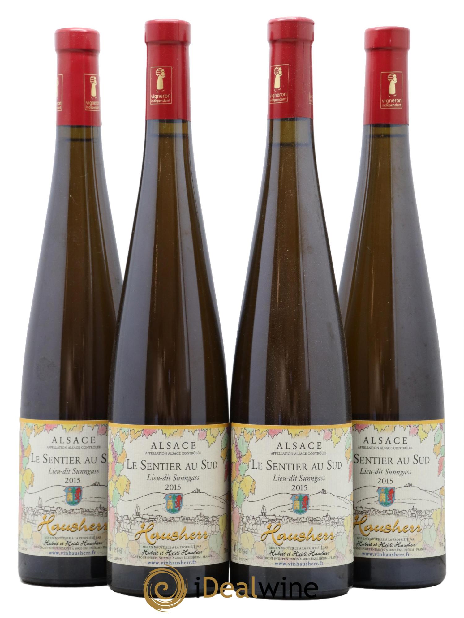 Alsace Sentier Du Sud Sunngass Hubert Et Heidi Hausherr 2015 - Lot de 4 bouteilles - 0