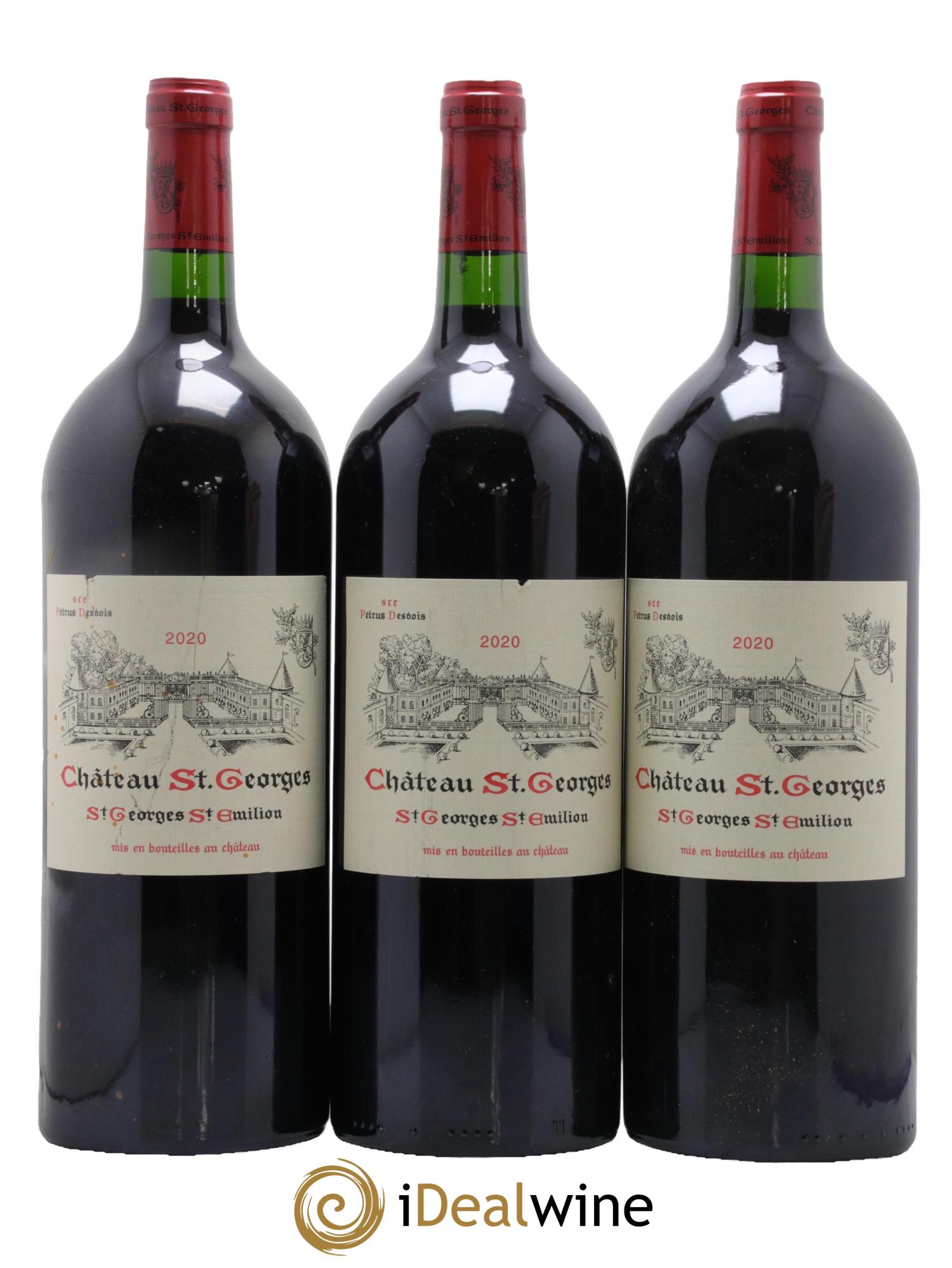 Saint Georges-Saint-Emilion Château St Georges 2020 - Lot of 3 magnums - 0