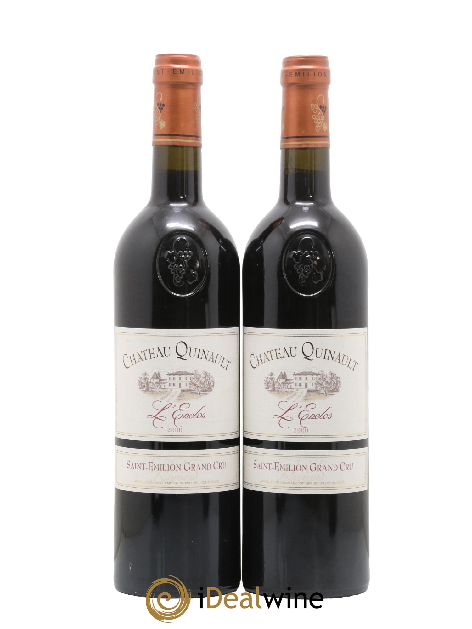 Château Quinault L'Enclos 2000 - Lot of 2 bottles - 0