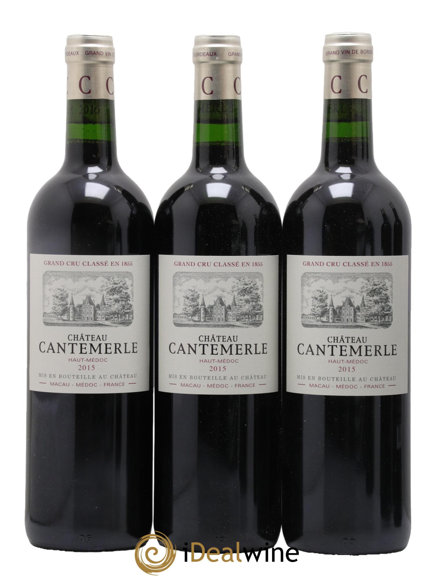 Château Cantemerle 5ème Grand Cru Classé 2015 - Lotto di 6 bottiglie - 1