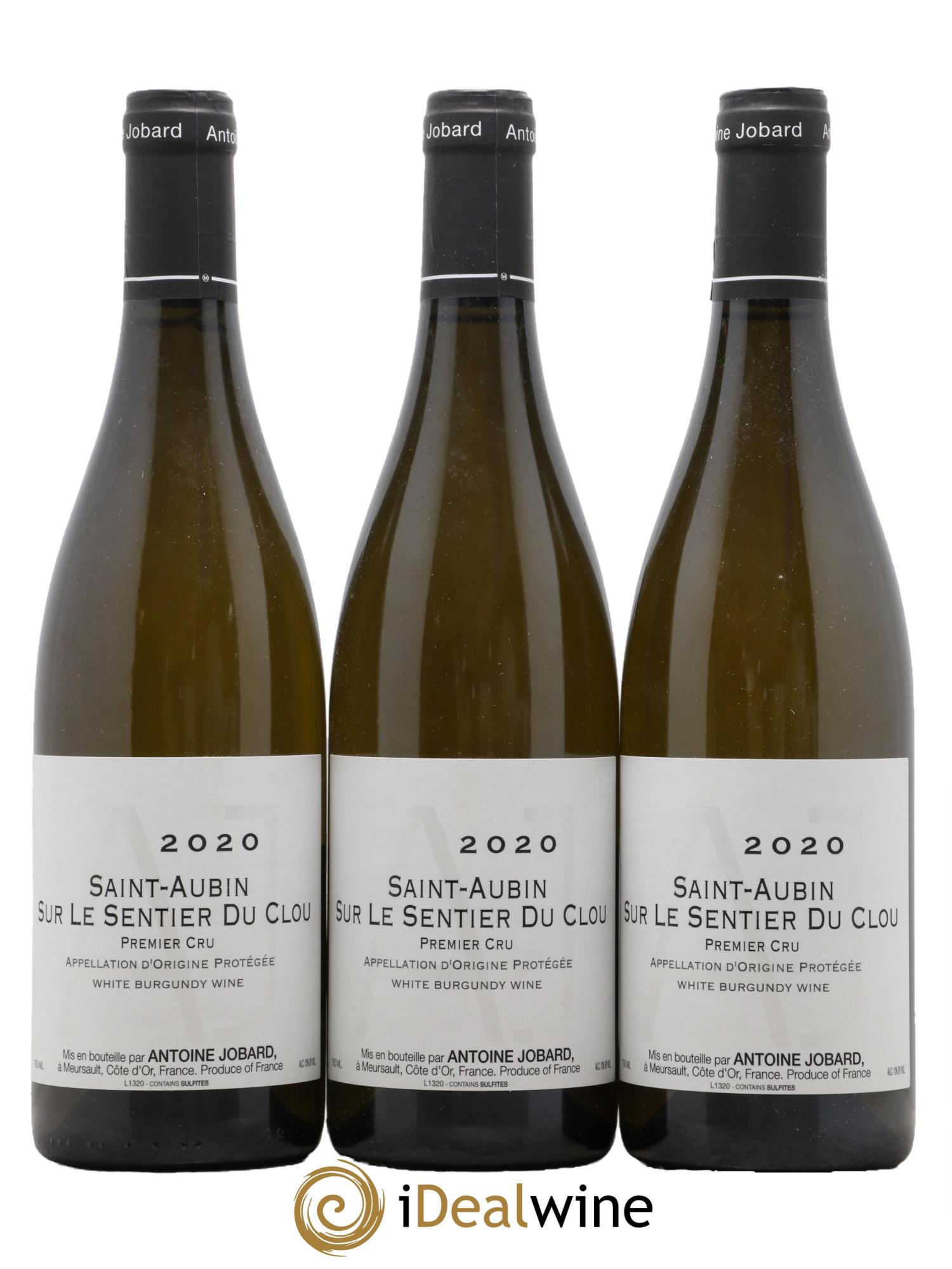 Saint-Aubin 1er Cru Sur le Sentier du Clou François et Antoine Jobard (Domaine) 2020 - Lot of 3 bottles - 0