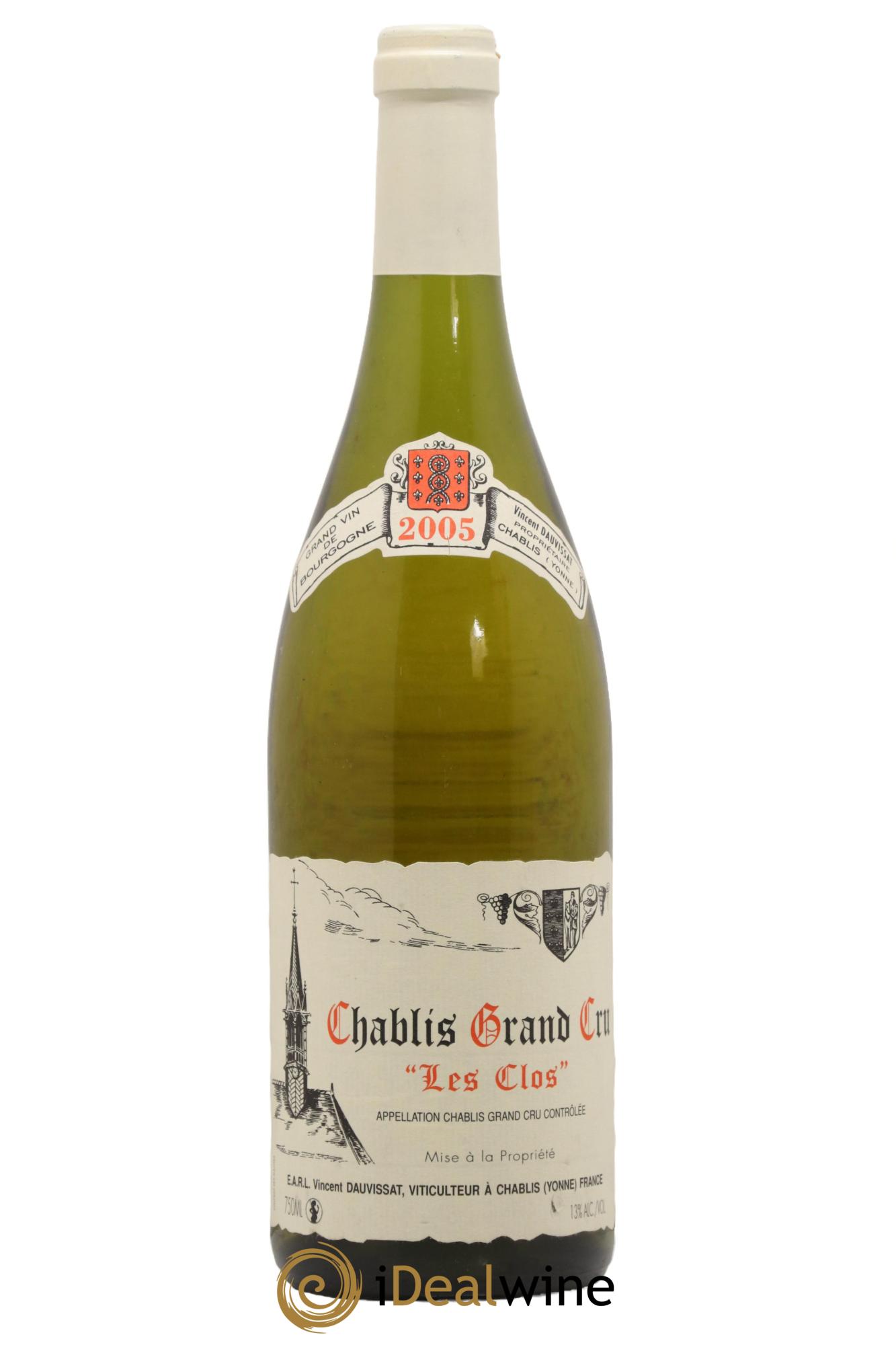 Chablis Grand Cru Les Clos Vincent Dauvissat (Domaine) 2005 - Lot of 1 bottle - 0