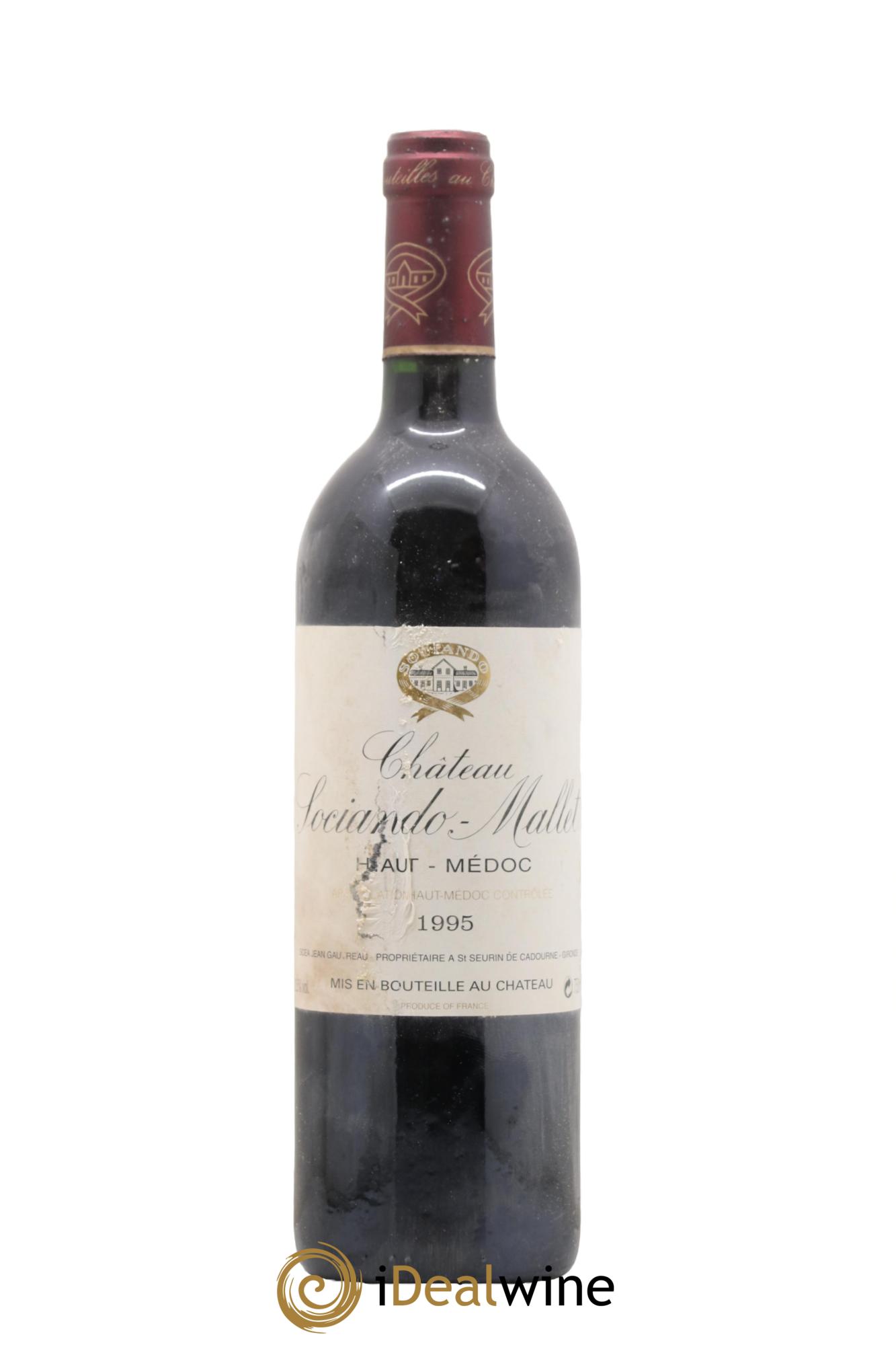 Château Sociando Mallet 1995 - Lot of 1 bottle - 0