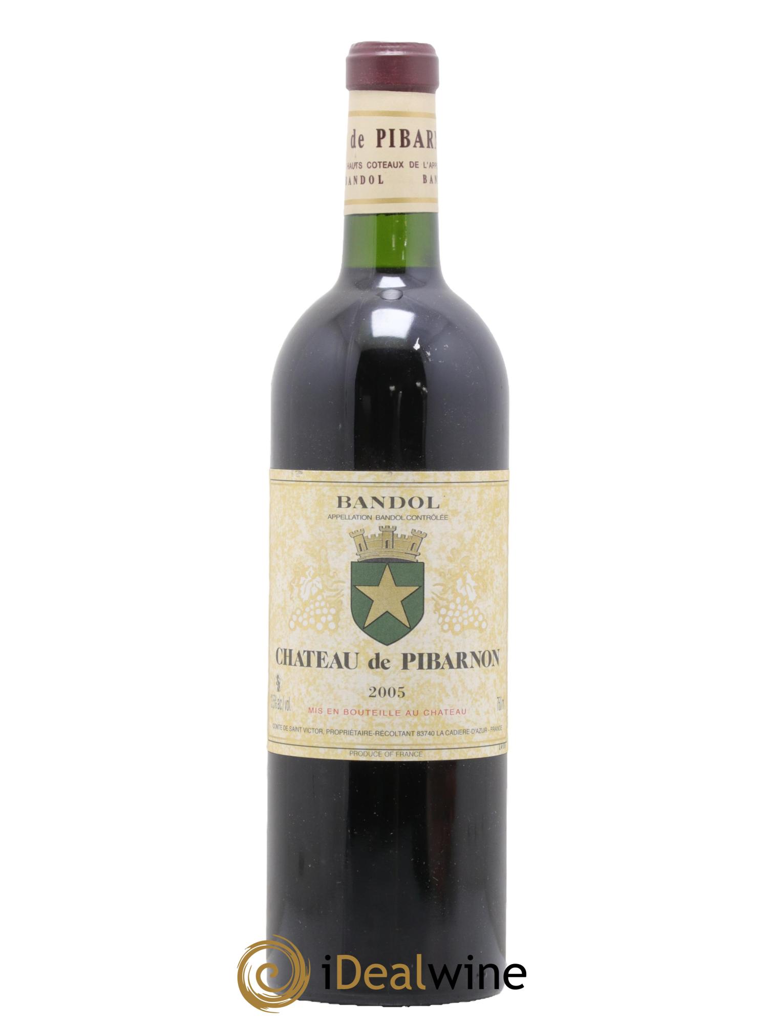 Bandol Château de Pibarnon Comte de Saint-Victor 2005 - Lot de 1 bouteille - 0