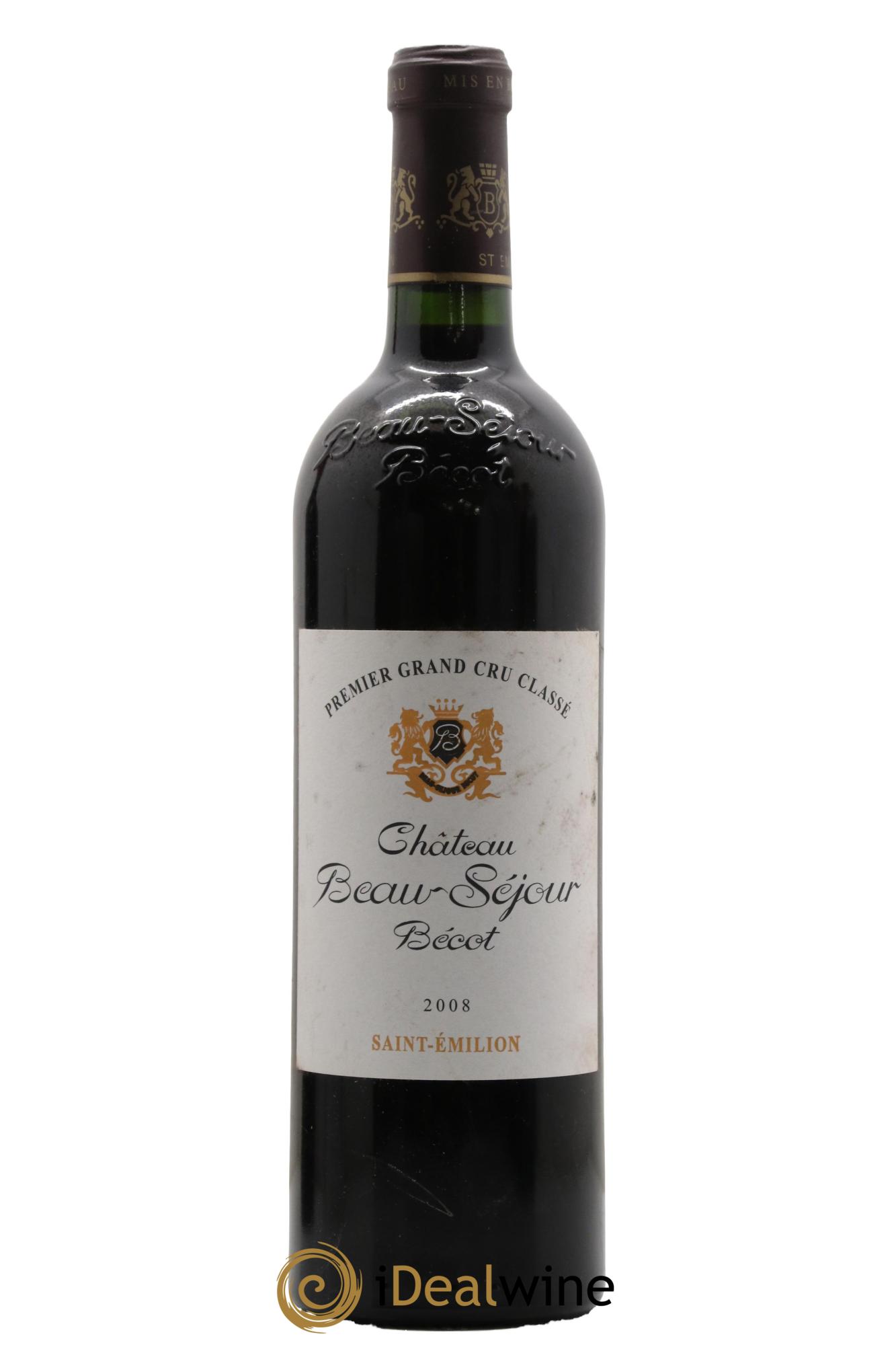 Château Beau-Séjour Bécot 1er Grand Cru Classé B 2008 - Posten von 1 Flasche - 0