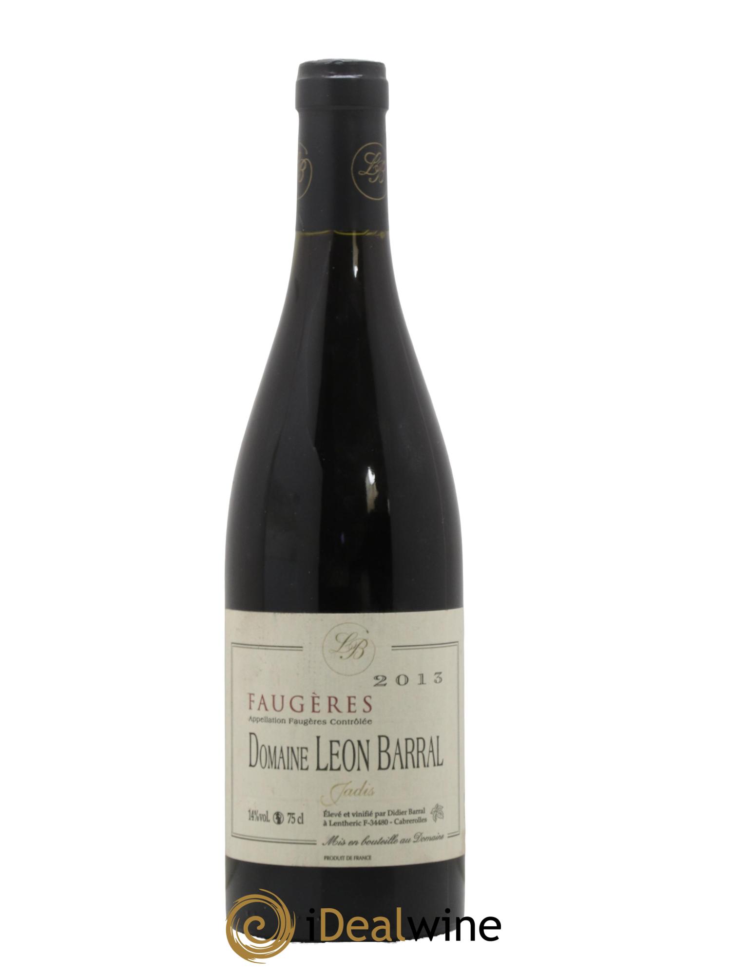 Faugères Jadis Domaine Léon Barral 2013 - Lot de 1 bouteille - 0