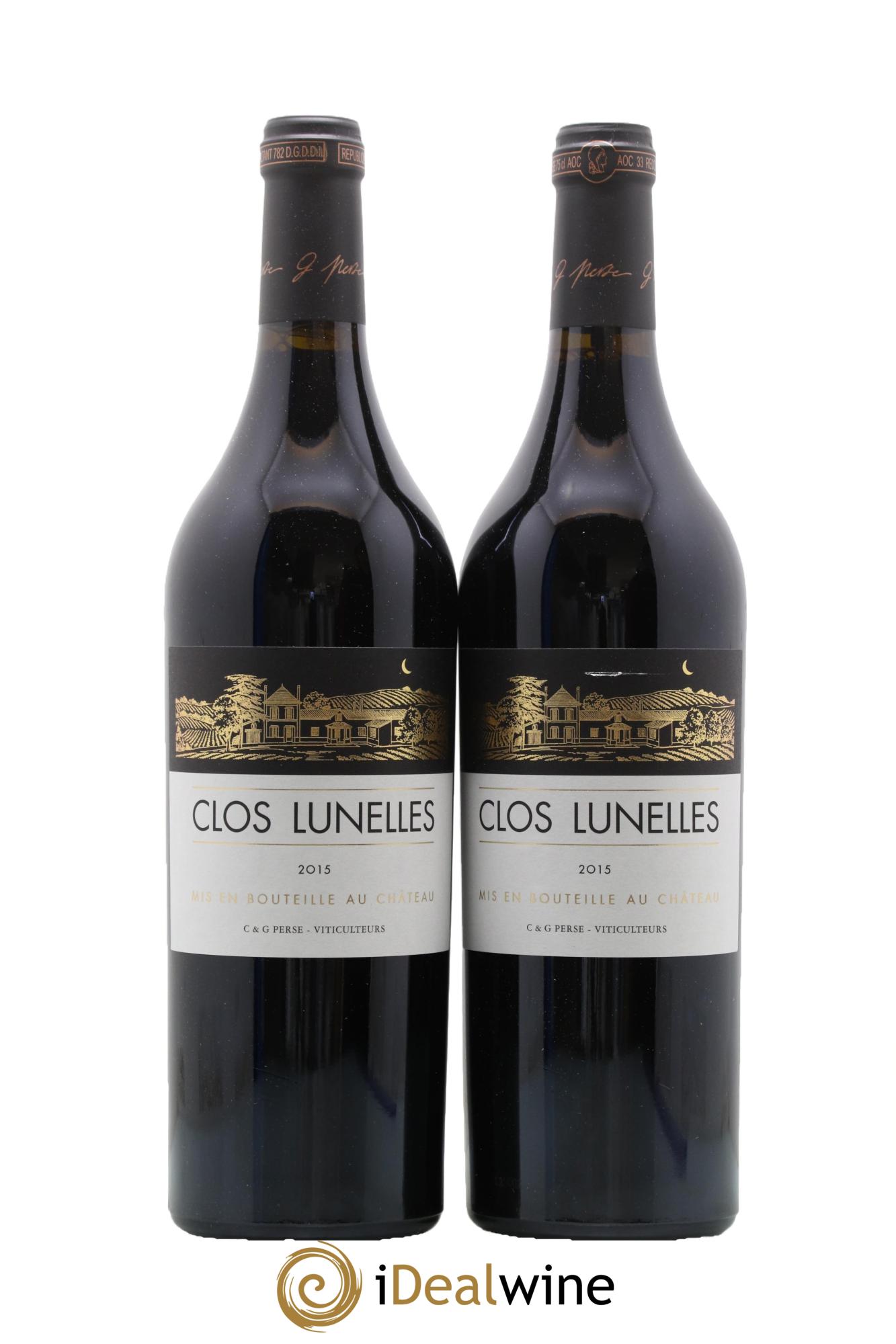 Clos Lunelles 2015 - Lot of 2 bottles - 0