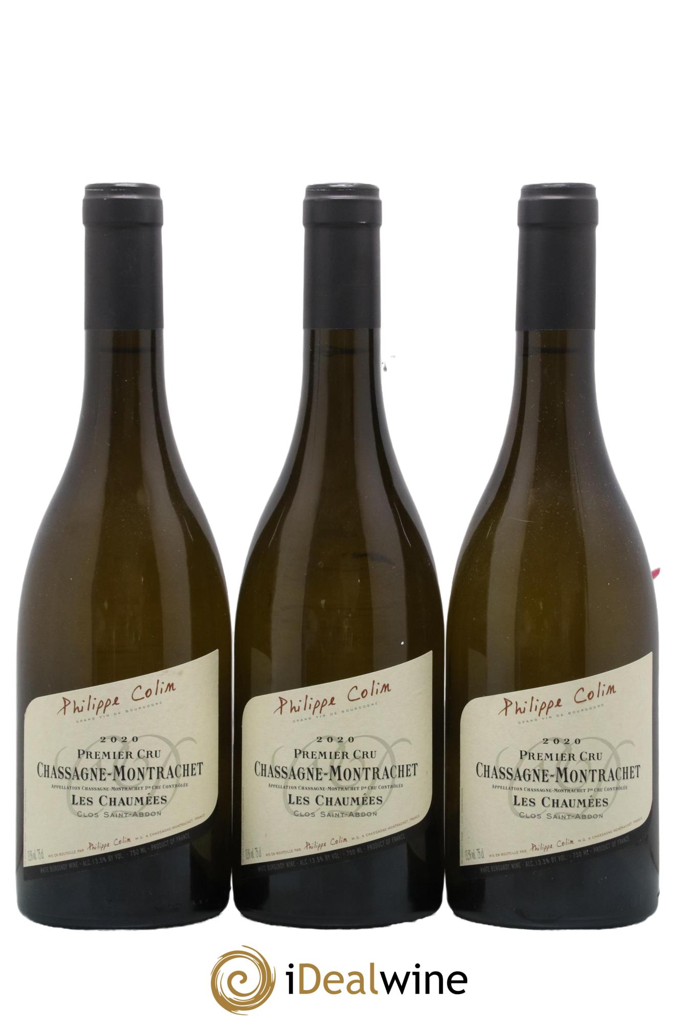 Chassagne-Montrachet 1er Cru Les Chaumees Domaine Philippe Collin 2020 - Lot of 3 bottles - 0