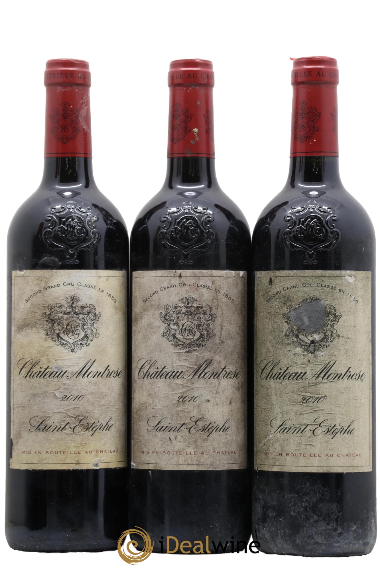 Château Montrose 2ème Grand Cru Classé 2010 - Lot of 3 bottles - 0