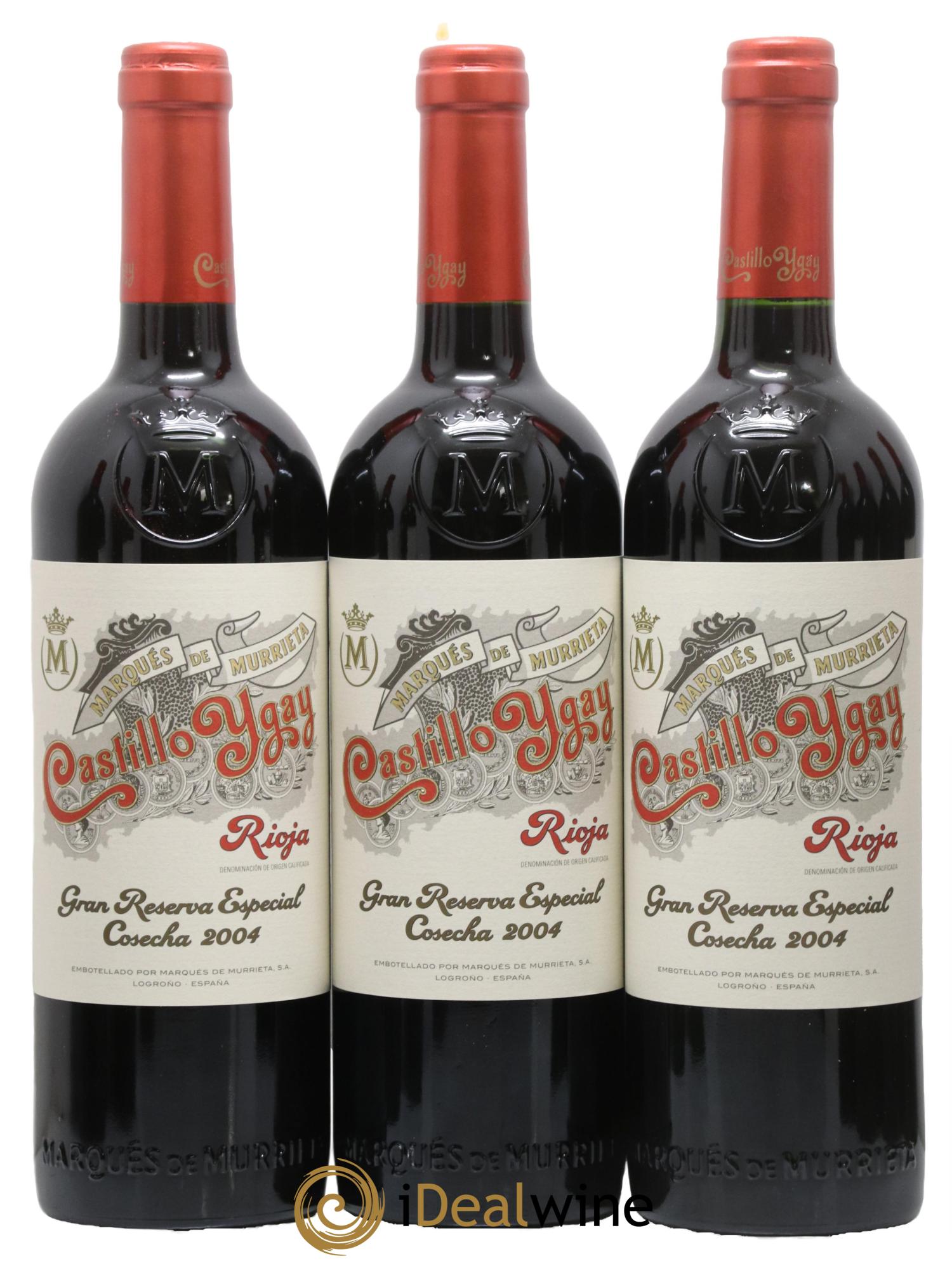 Rioja DOCA Castillo Ygay Gran Reserva Especial Marqués de Murrieta 2004 - Lot de 6 bouteilles - 1