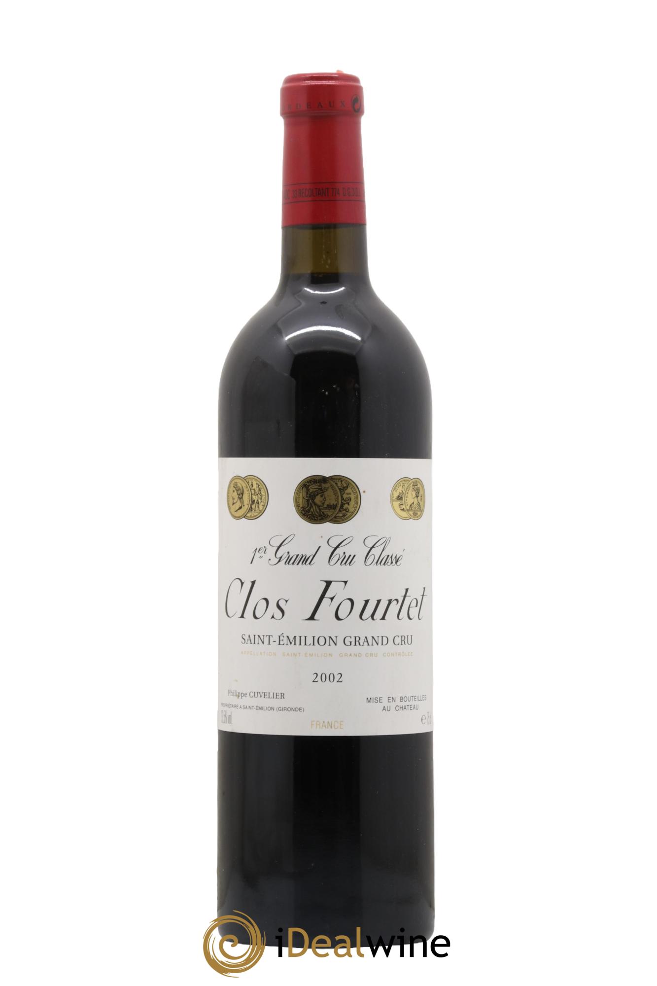 Clos Fourtet 1er Grand Cru Classé B 2002 - Posten von 1 Flasche - 0