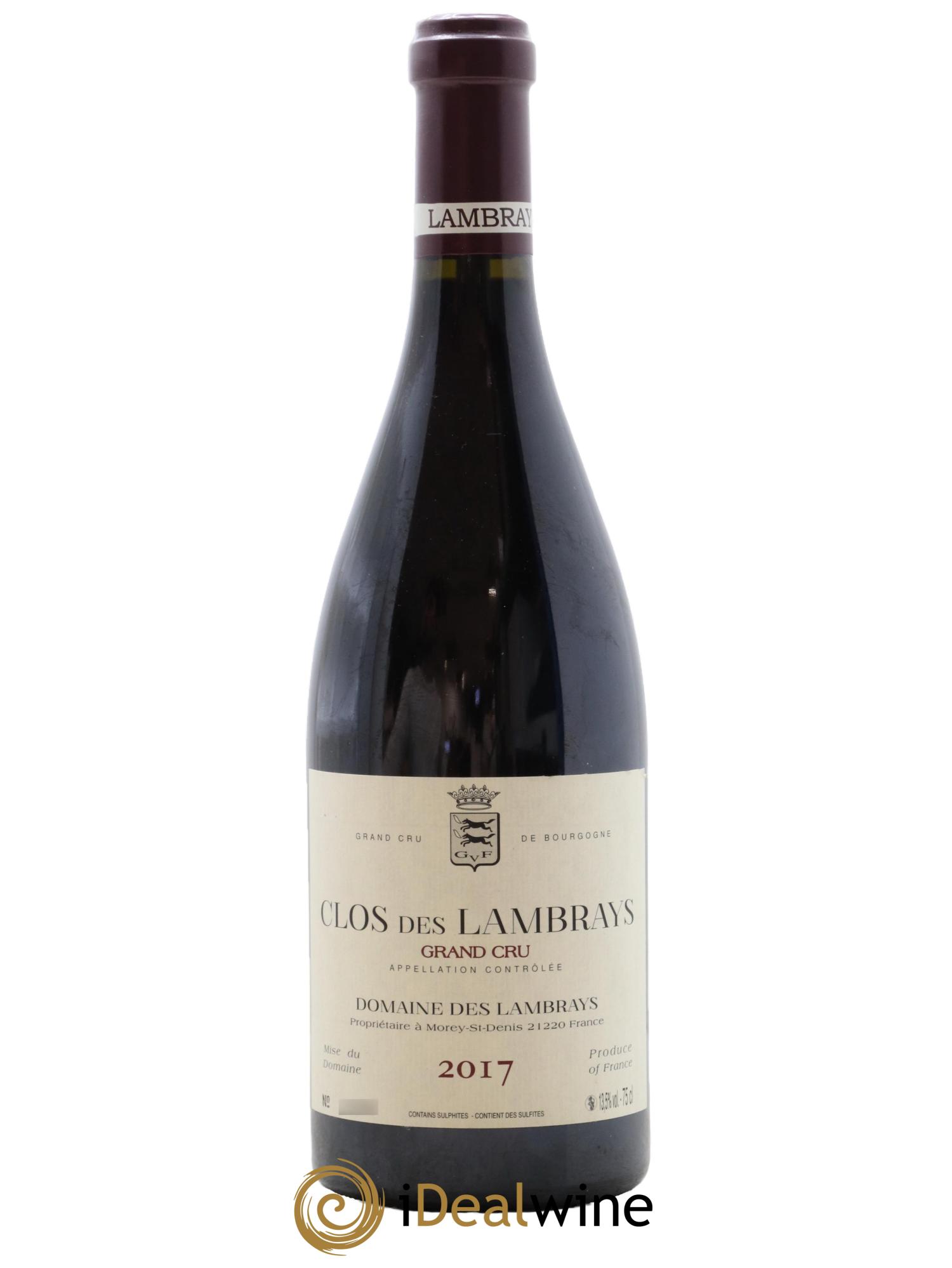 Clos des Lambrays Grand Cru Domaine des Lambrays 2017 - Lot of 1 bottle - 0