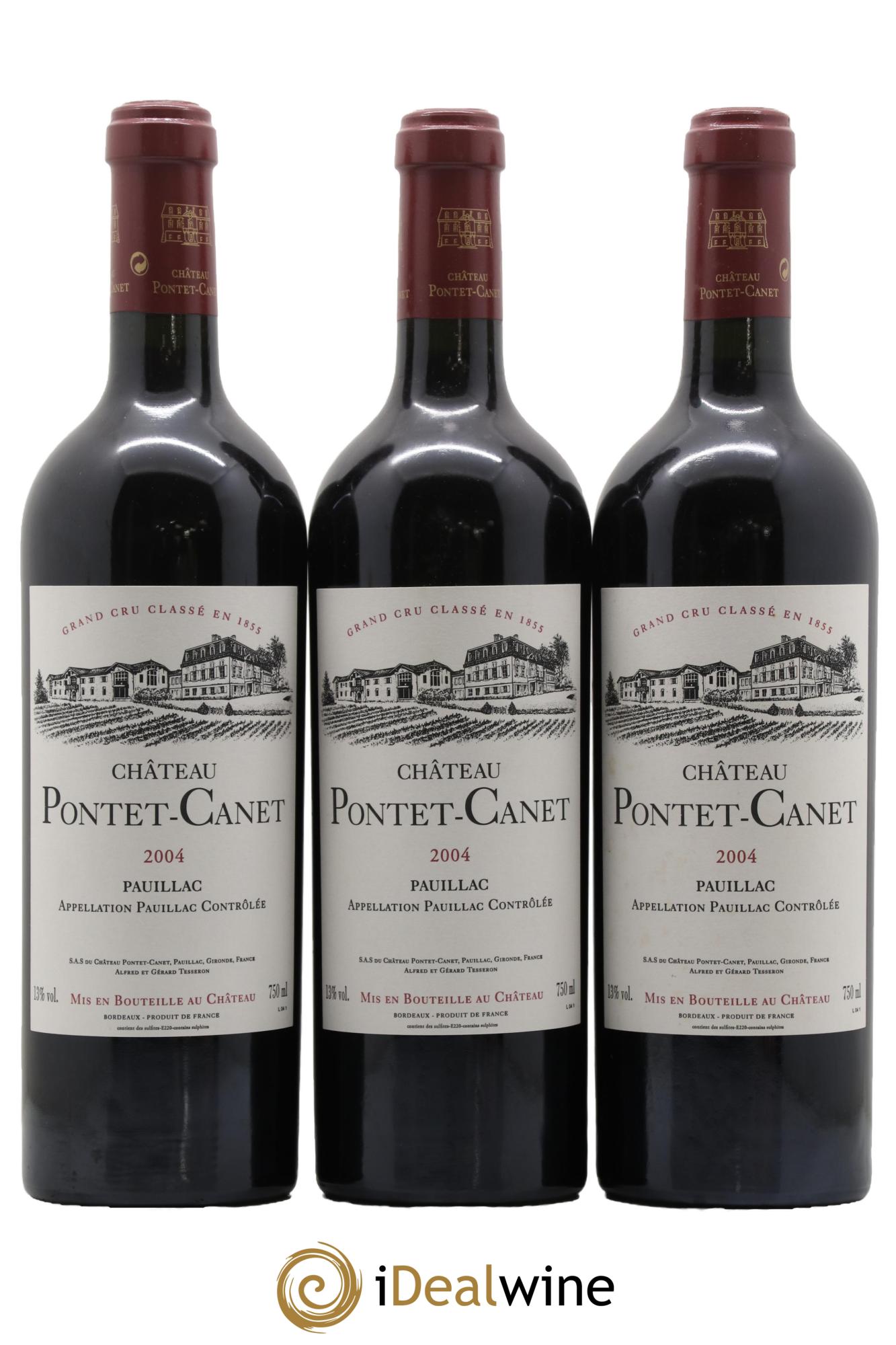 Château Pontet Canet 5ème Grand Cru Classé 2004 - Lot de 6 bouteilles - 2