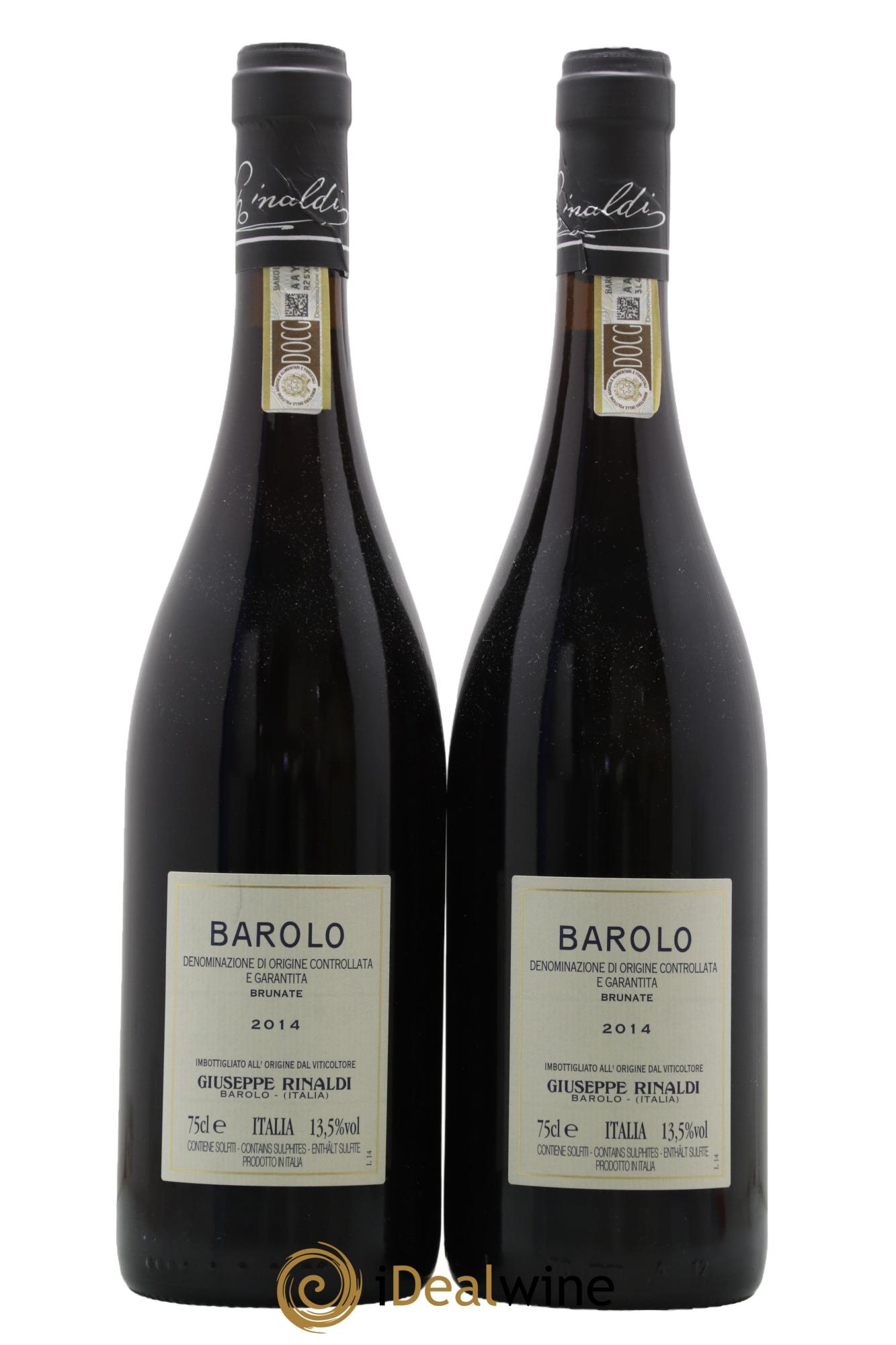 Barolo DOCG Brunate  Giuseppe Rinaldi 2014 - Lot de 2 bouteilles - 1