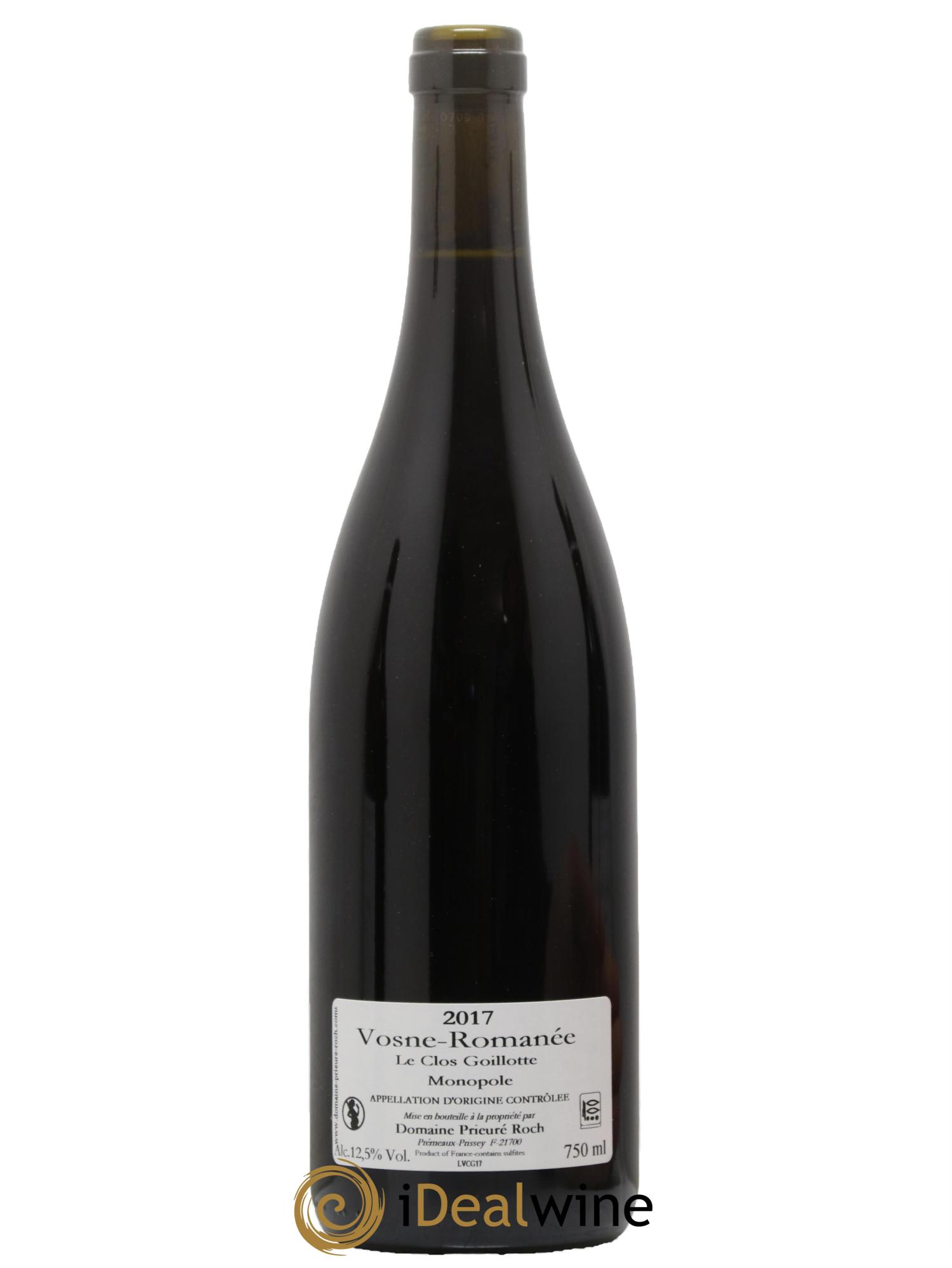 Vosne-Romanée Le Clos Goillotte Prieuré Roch 2017 - Lot de 1 bouteille - 1