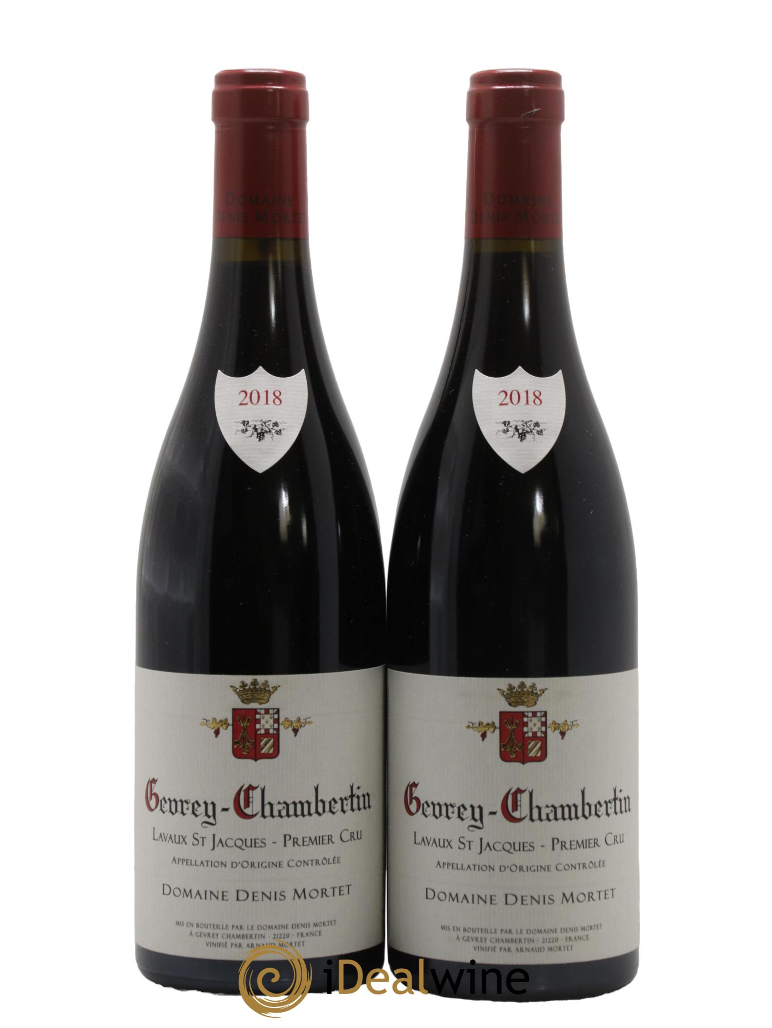 Gevrey-Chambertin 1er Cru Lavaux Saint Jacques Denis Mortet (Domaine) 2018 - Lot of 2 bottles - 0