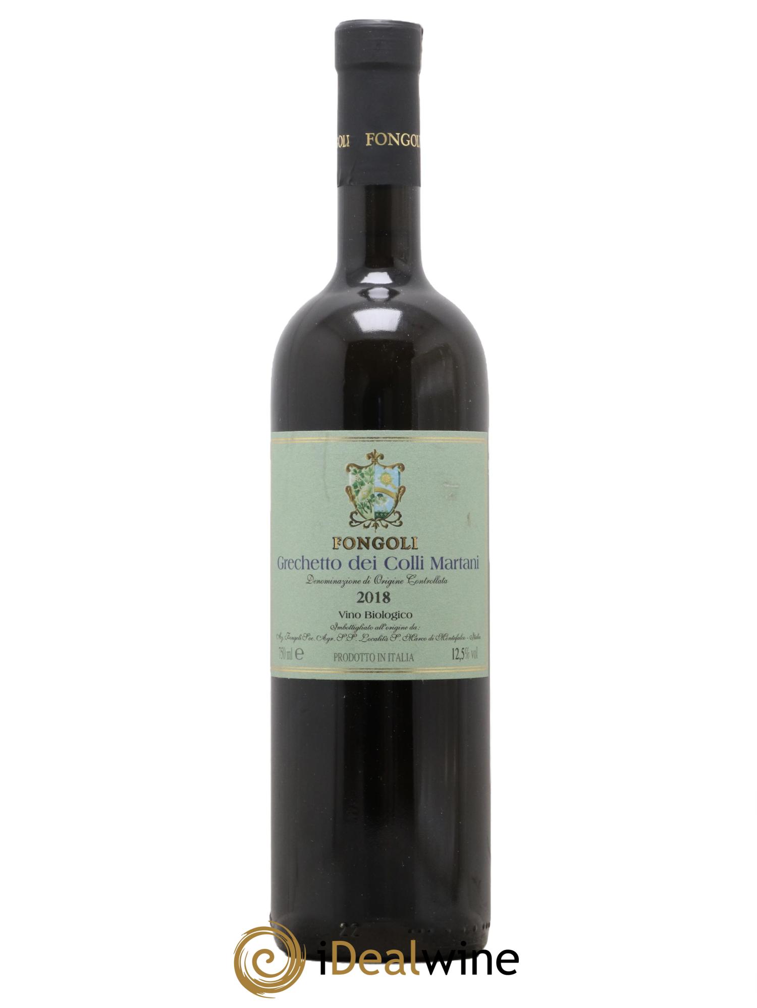 Italie Umbria Grechetto Dei Colli Martani Fongoli 2018 - Lot de 1 bouteille - 0