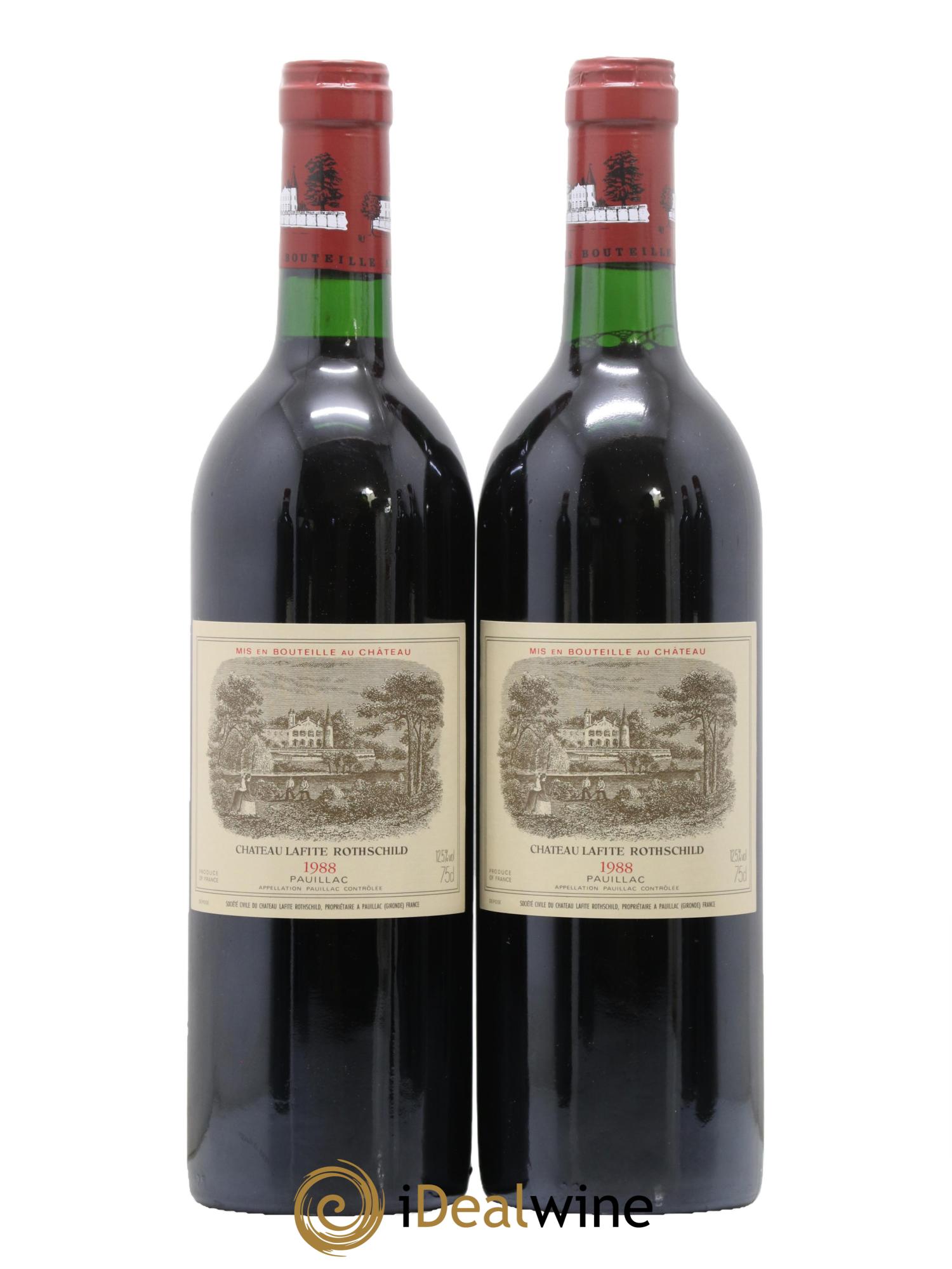 Château Lafite Rothschild 1er Grand Cru Classé 1988 - Lot of 2 bottles - 0