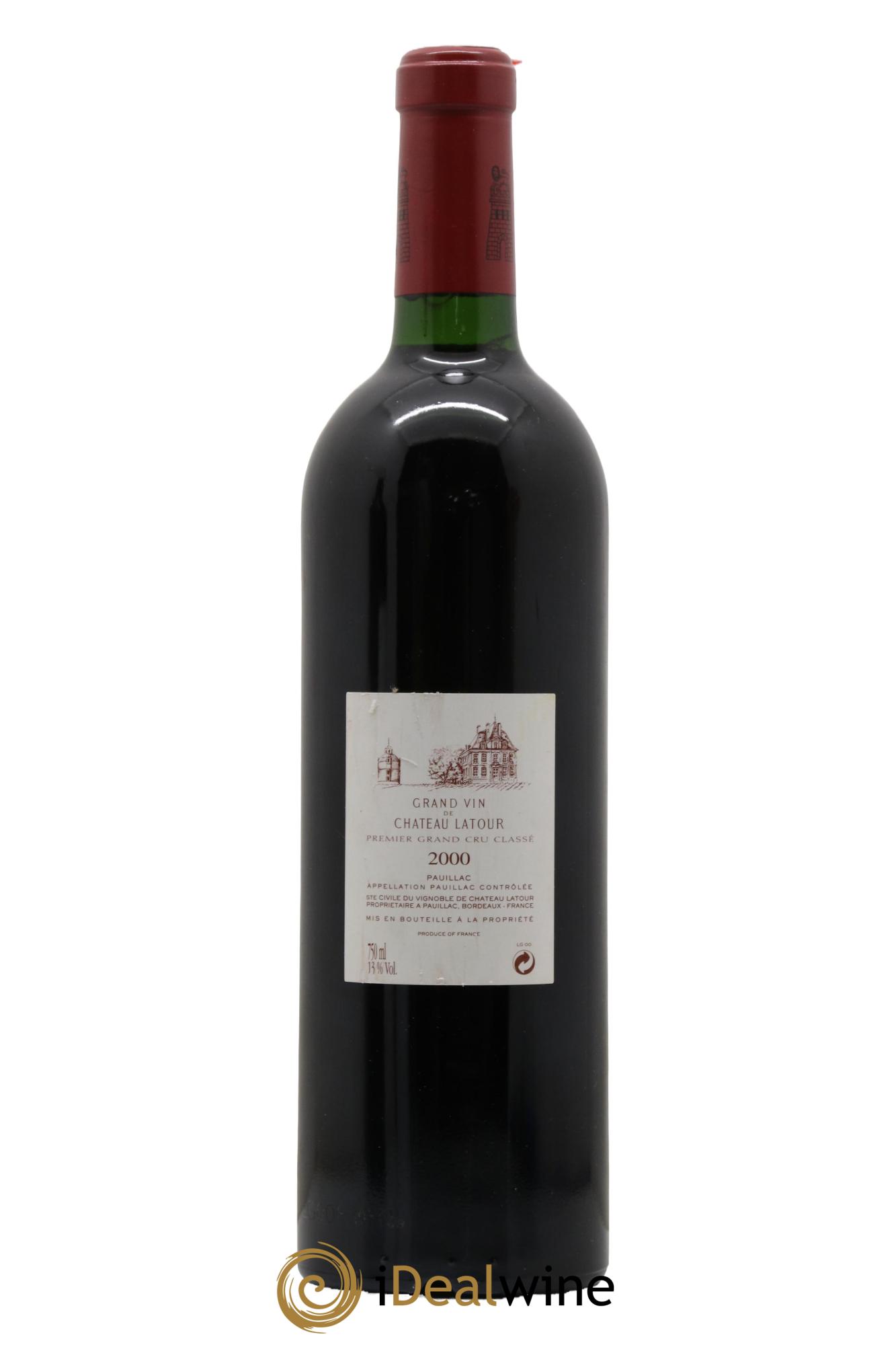 Château Latour 1er Grand Cru Classé 2000 - Lotto di 1 bottiglia - 1