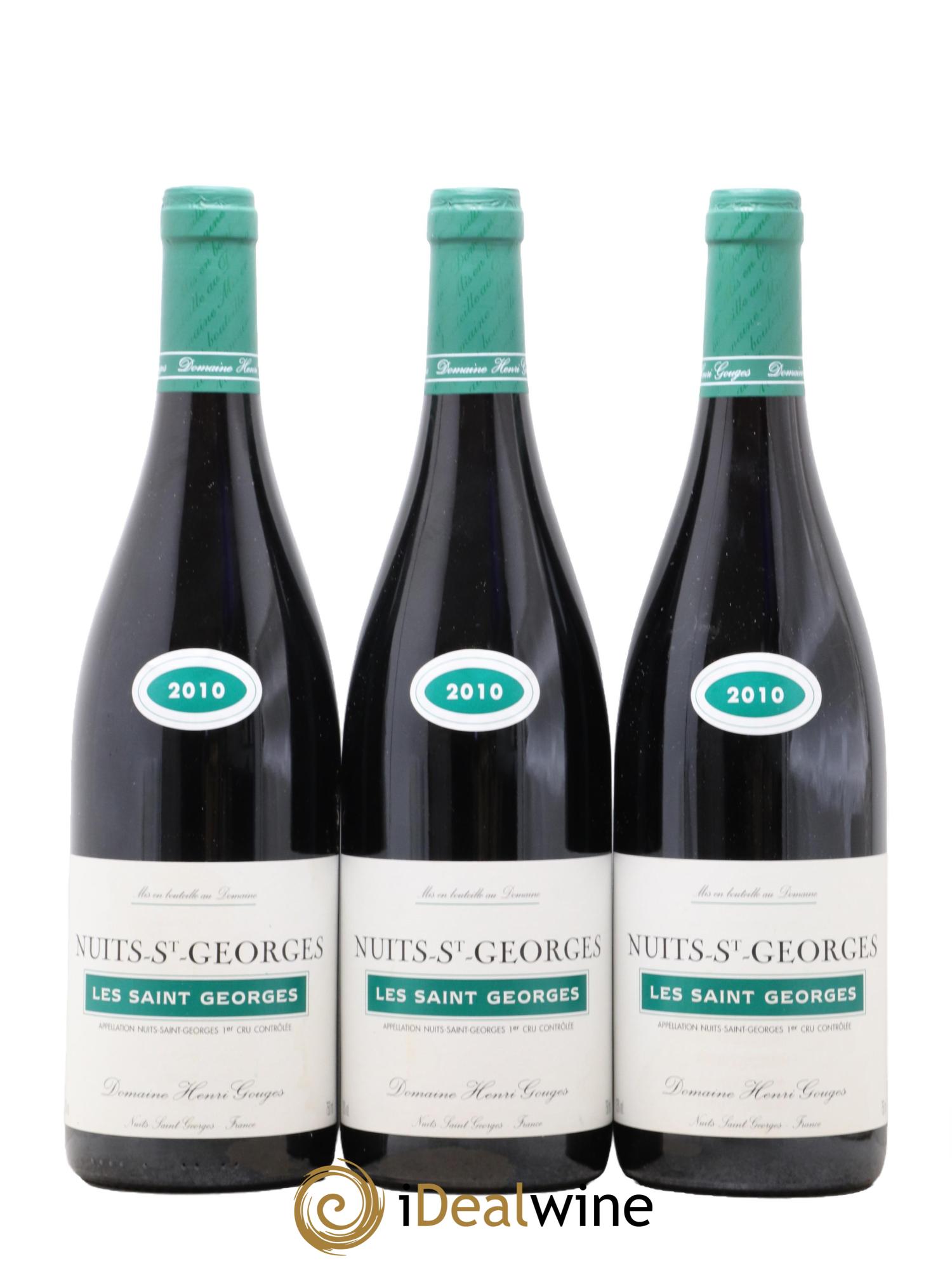 Nuits Saint-Georges 1er Cru Les Saints Georges Henri Gouges 2010 - Lot de 3 bouteilles - 0