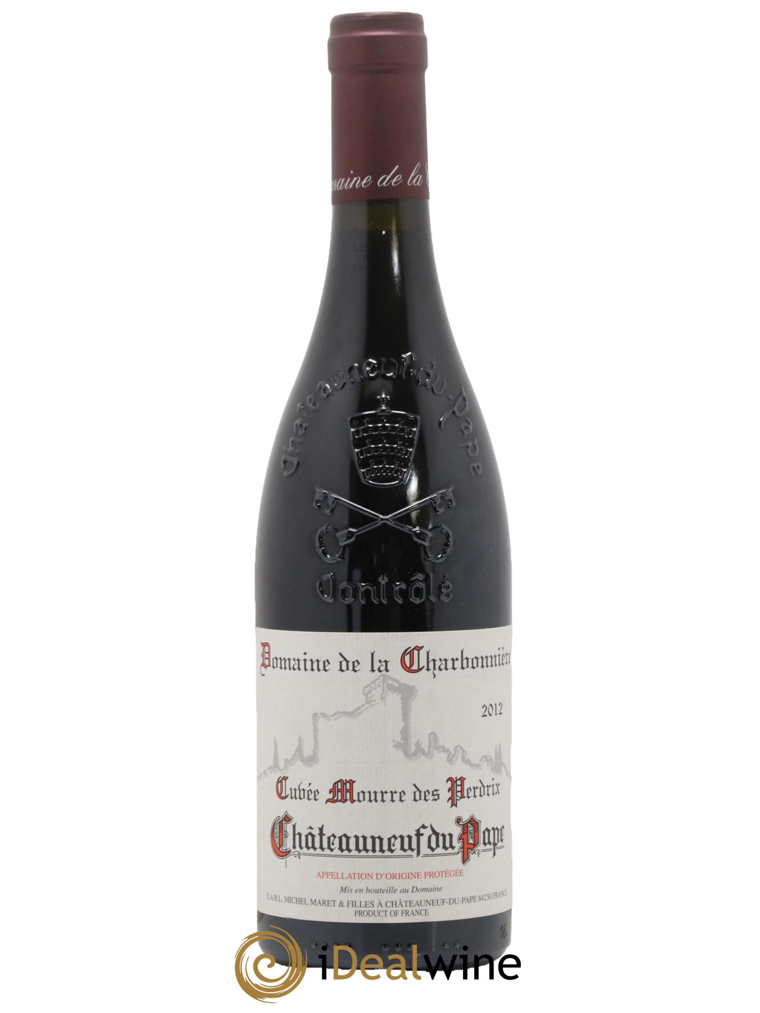 Châteauneuf-du-Pape Cuvée Mourre des Perdrix Charbonnière (Domaine de la) 2012 - Posten von 1 Flasche - 0