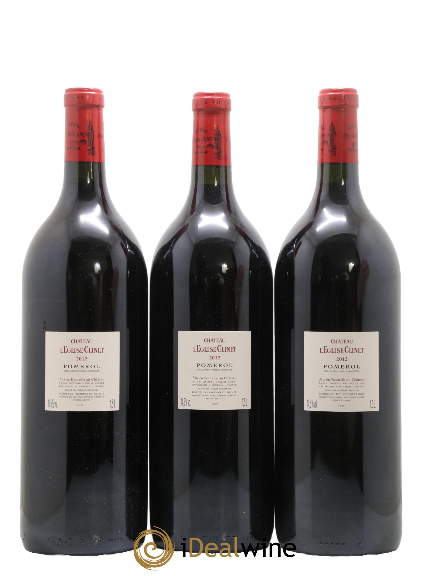 Château l' Église Clinet 2012 - Lot of 3 magnums - 1