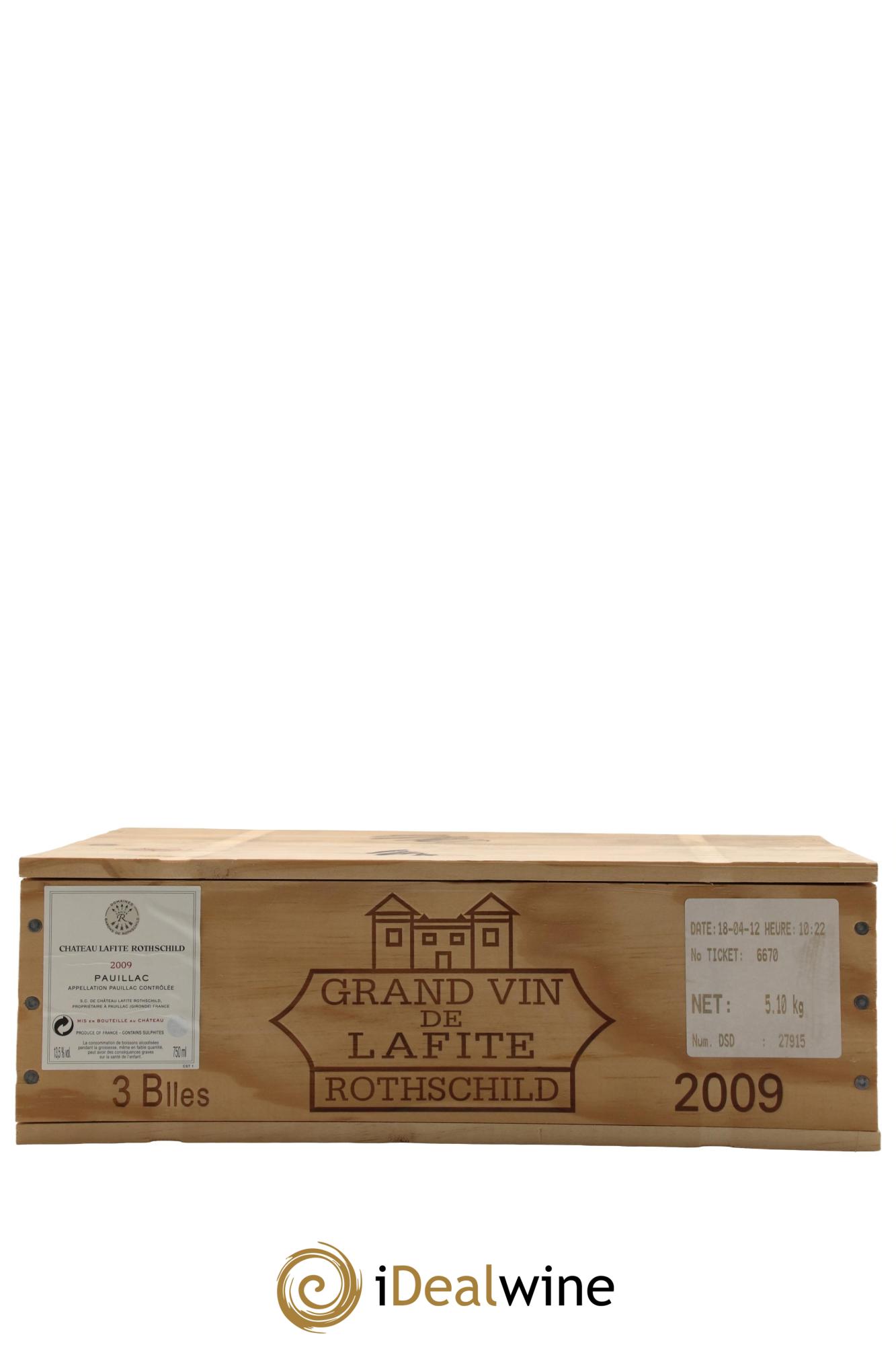 Château Lafite Rothschild 1er Grand Cru Classé 2009 - Lotto di 3 bottiglie - 3