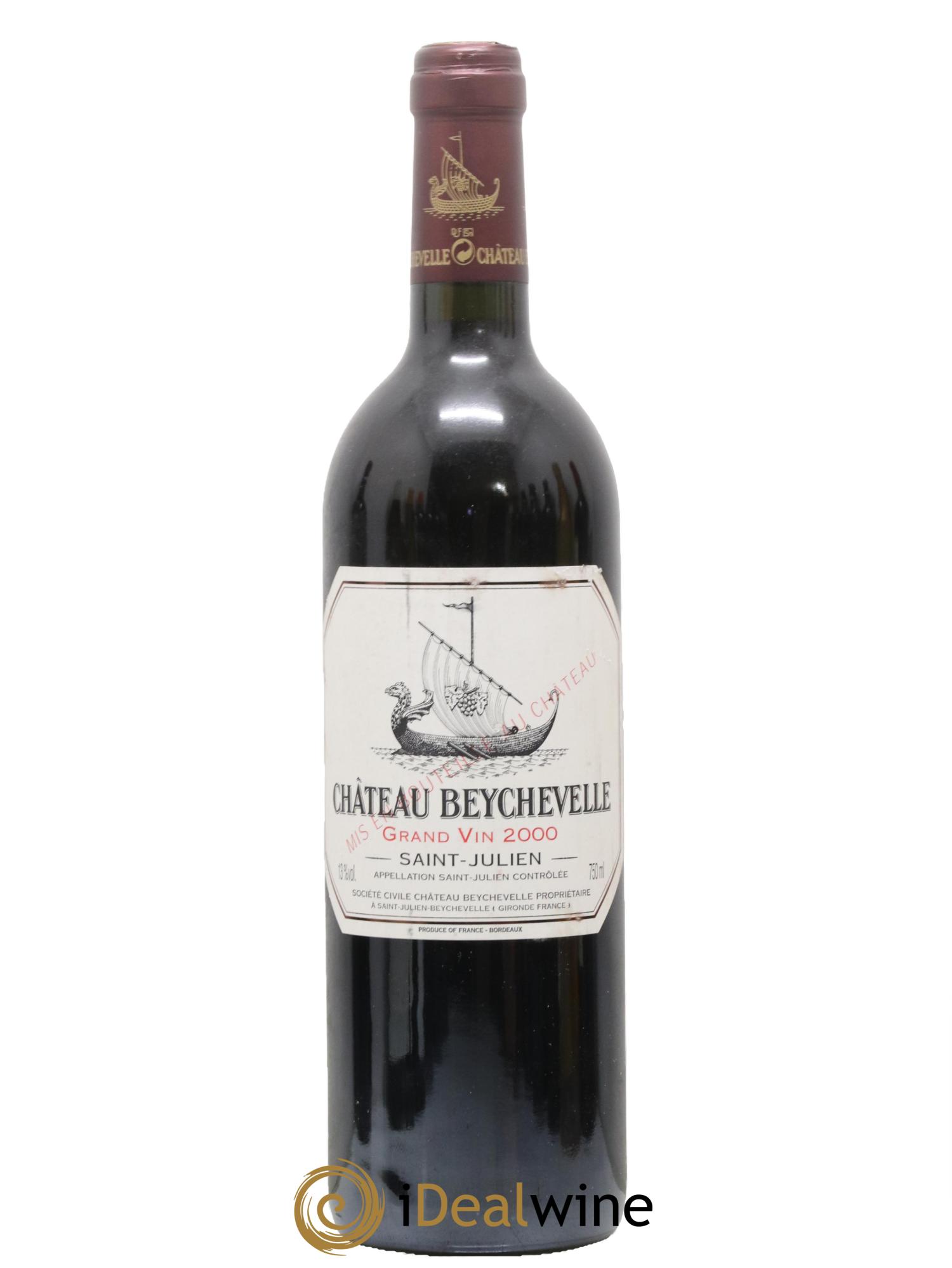 Château Beychevelle 4ème Grand Cru Classé 2000 - Lotto di 1 bottiglia - 0