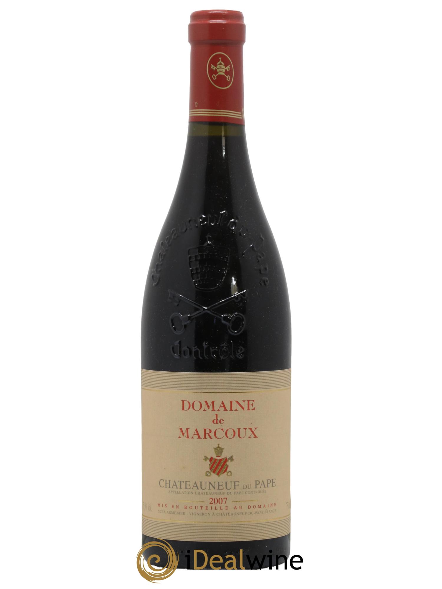 Châteauneuf-du-Pape Marcoux (Domaine de) 2007 - Lot de 1 bouteille - 0