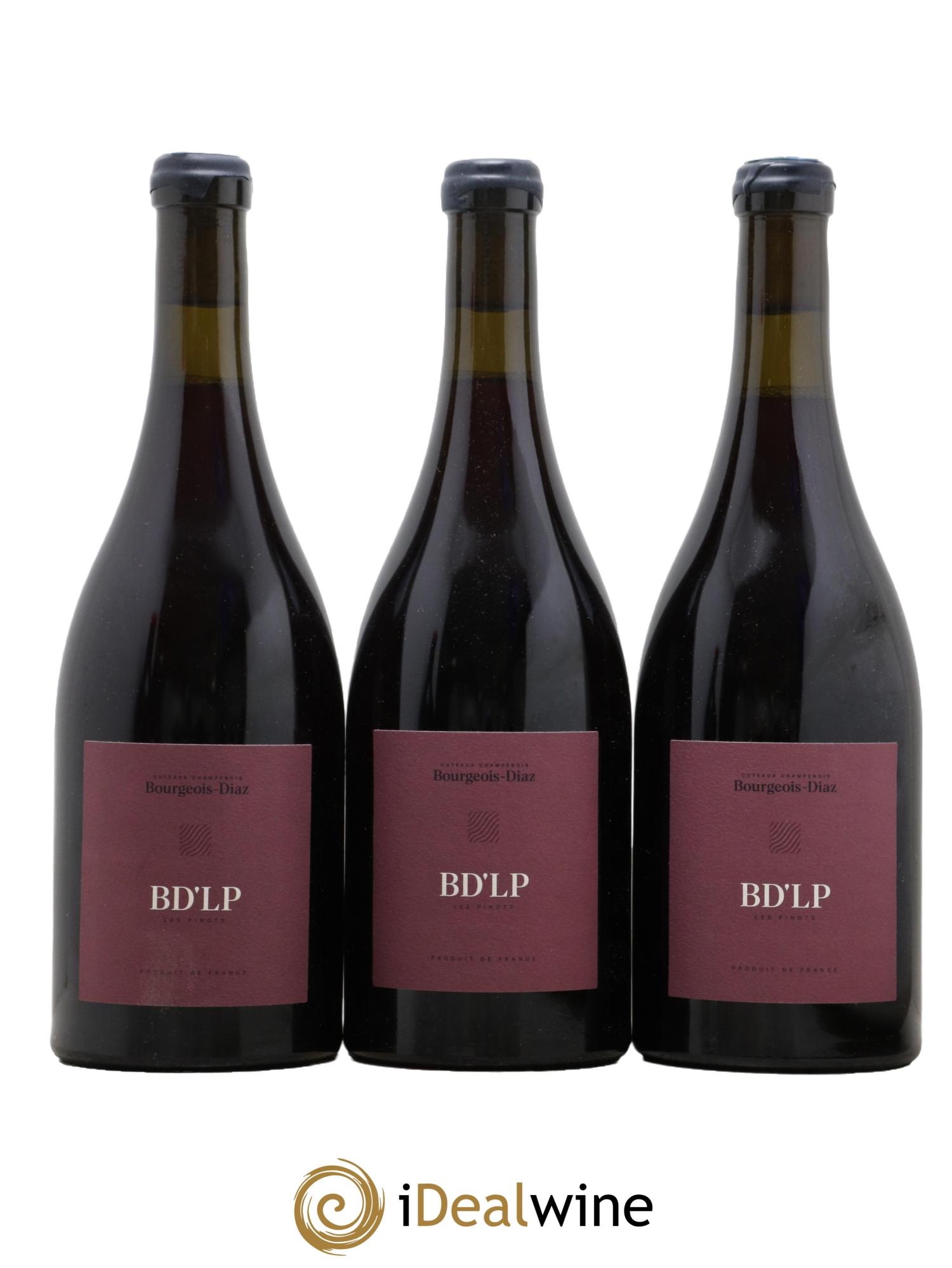 Coteaux Champenois BD Les Pinots Bourgeois Diaz 2020 - Lot de 3 bouteilles - 0