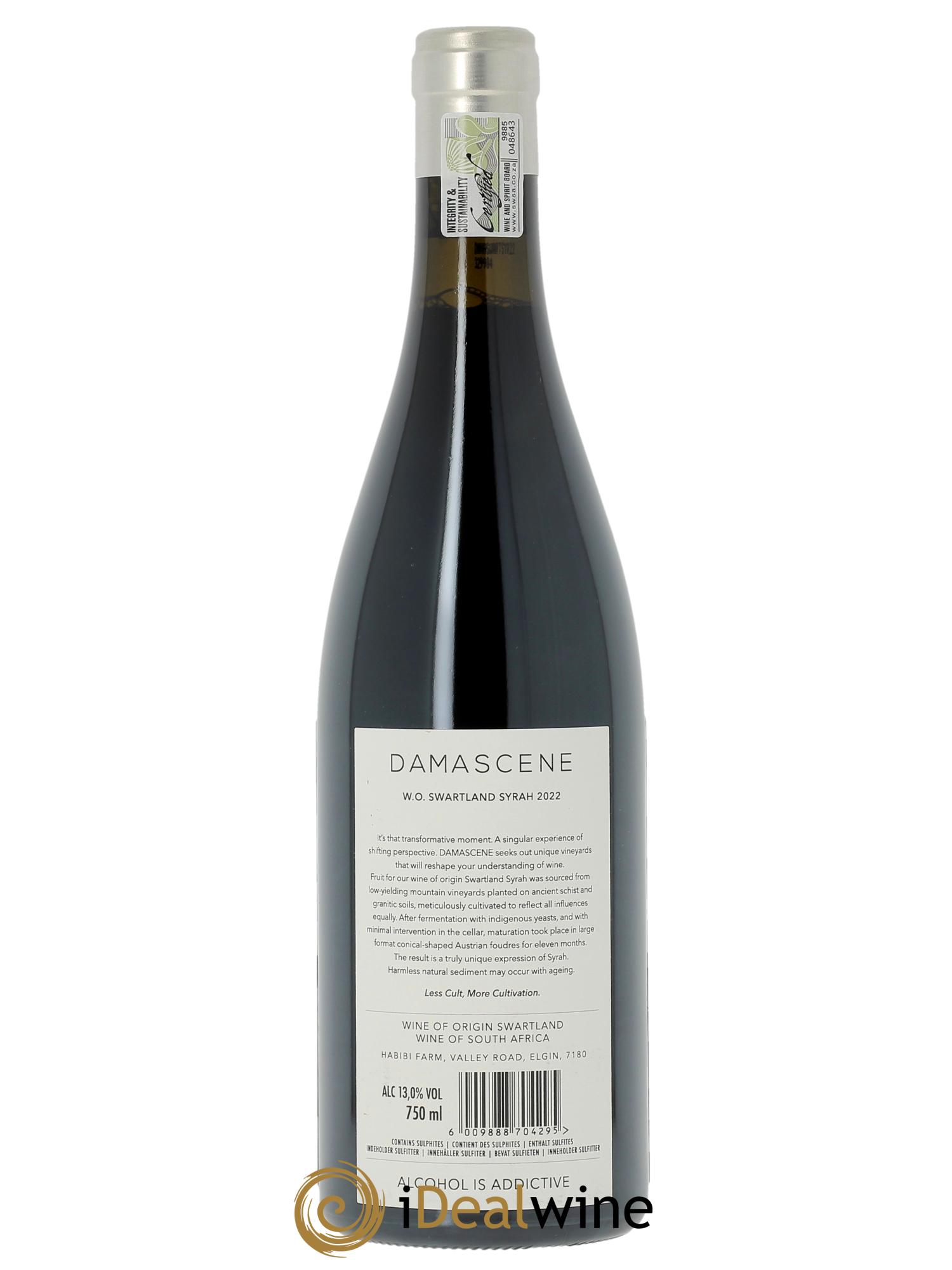 Swartland Damascene Syrah  2022 - Posten von 1 Flasche - 1