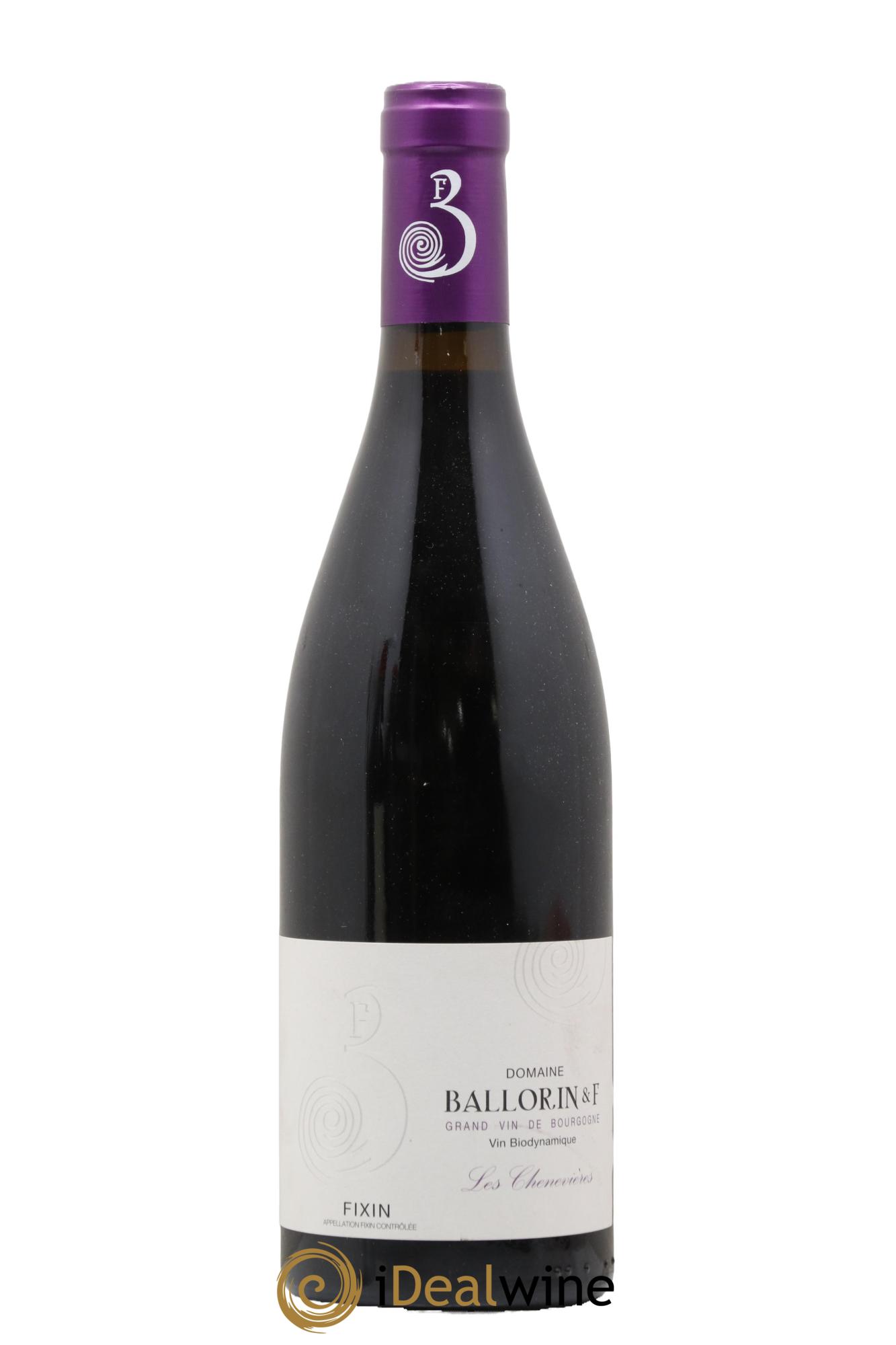 Fixin Les Chenevières Domaine Ballorin 2019 - Posten von 1 Flasche - 0