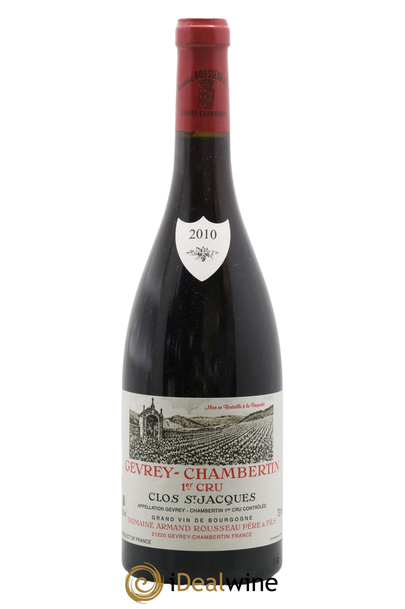 Gevrey-Chambertin 1er Cru Clos Saint-Jacques Armand Rousseau (Domaine) 2010 - Lot de 1 bouteille - 0