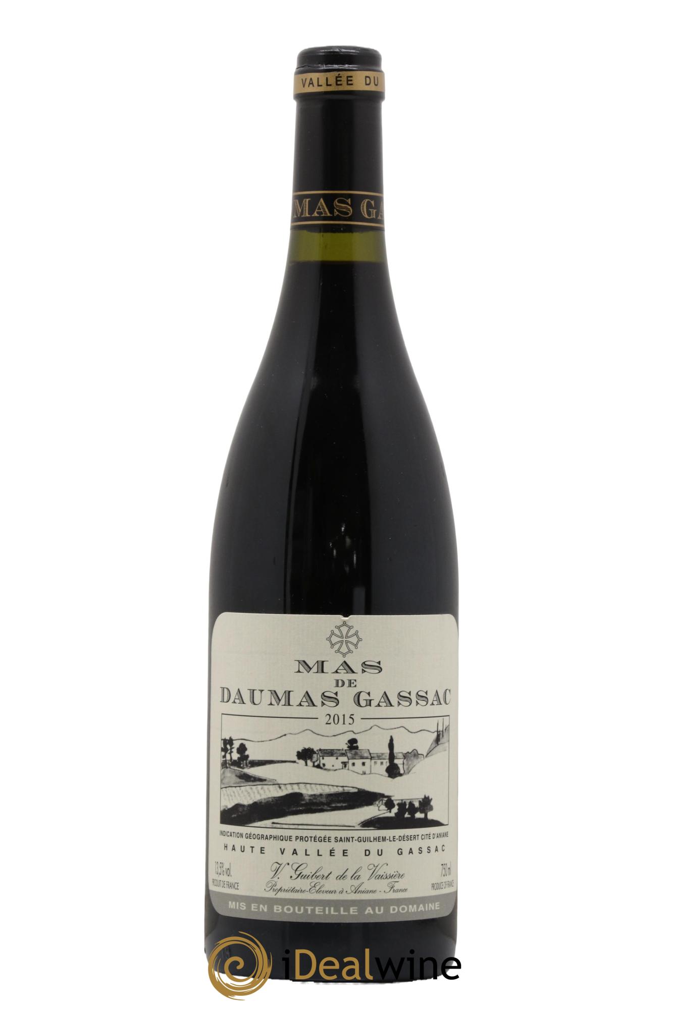 IGP St Guilhem-le-Désert - Cité d'Aniane Mas Daumas Gassac Famille Guibert de La Vaissière 2015 - Posten von 1 Flasche - 0