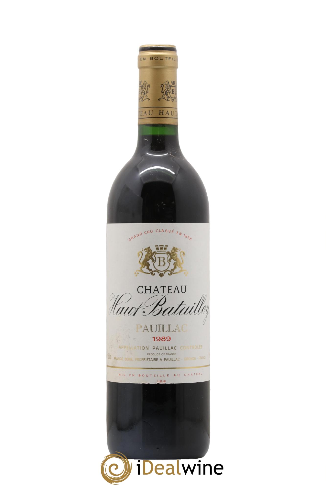 Château Haut Batailley 5ème Grand Cru Classé 1989 - Posten von 1 Flasche - 0