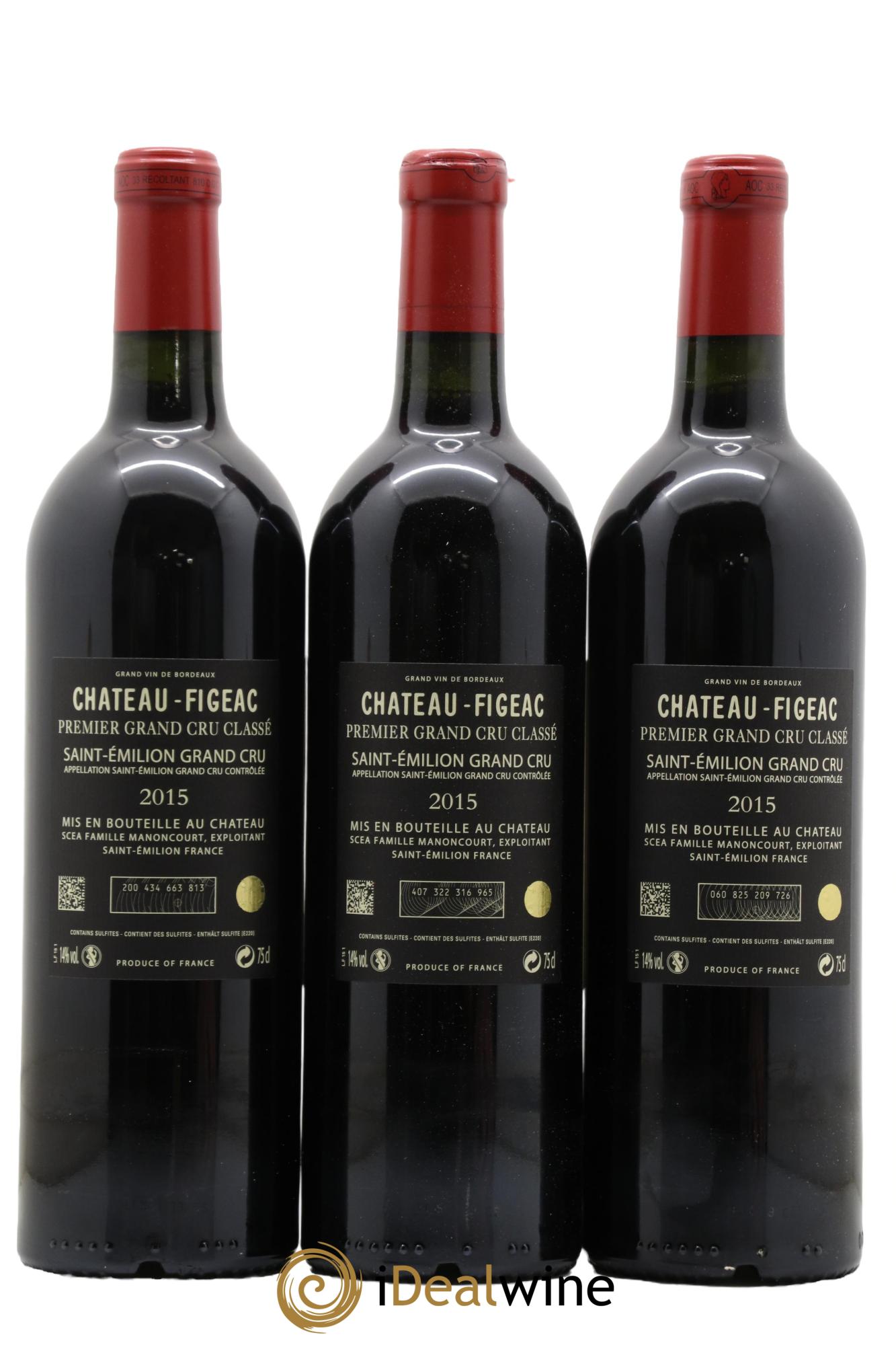 Château Figeac 1er Grand Cru Classé A 2015 - Lot de 6 bouteilles - 3