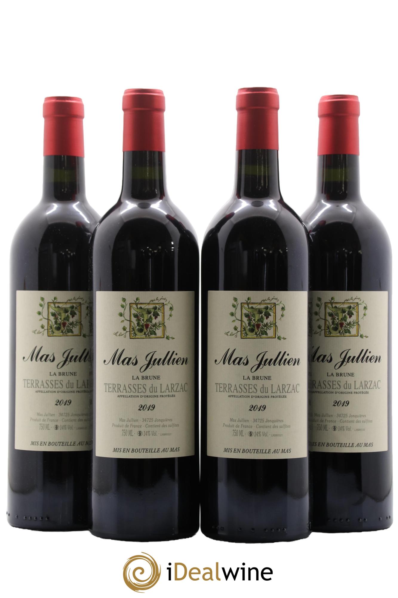 Terrasses du Larzac Mas Jullien La Brune Olivier Jullien 2019 - Lot de 4 bouteilles - 0