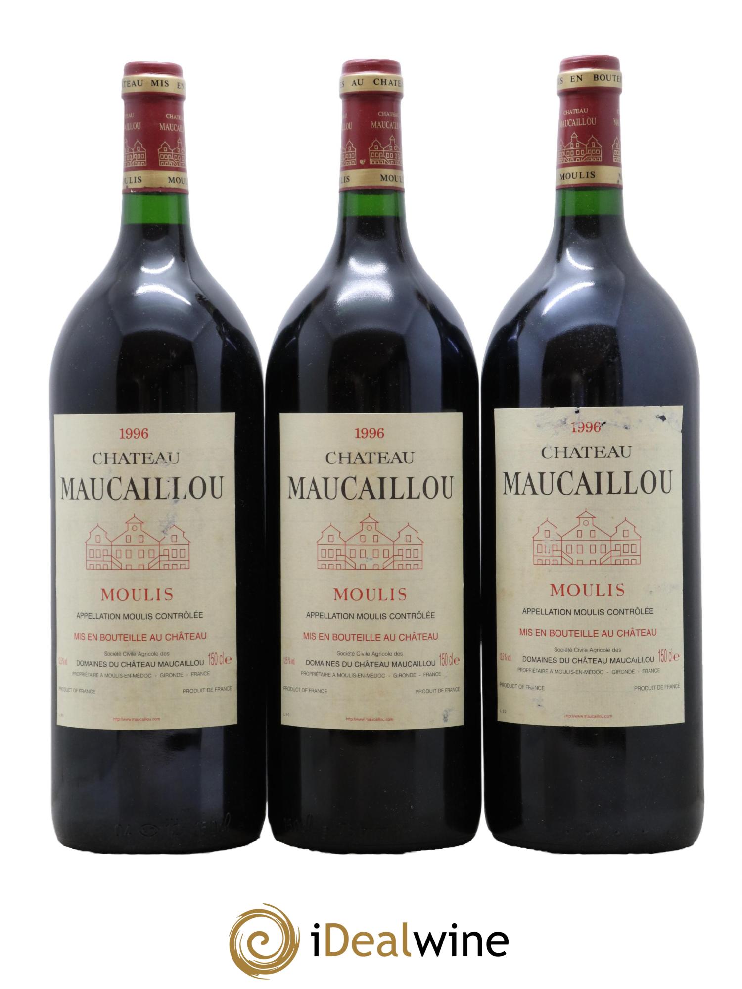 Château Maucaillou 1996 - Lotto di 6 magnum - 2