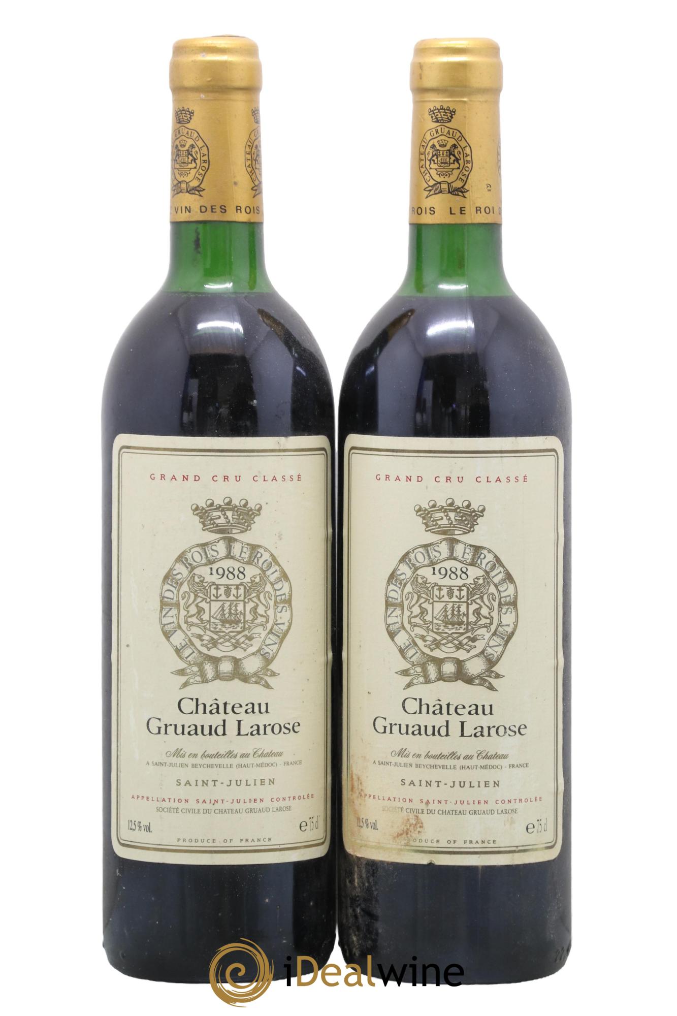 Château Gruaud Larose 2ème Grand Cru Classé  1988 - Lot de 2 bouteilles - 0