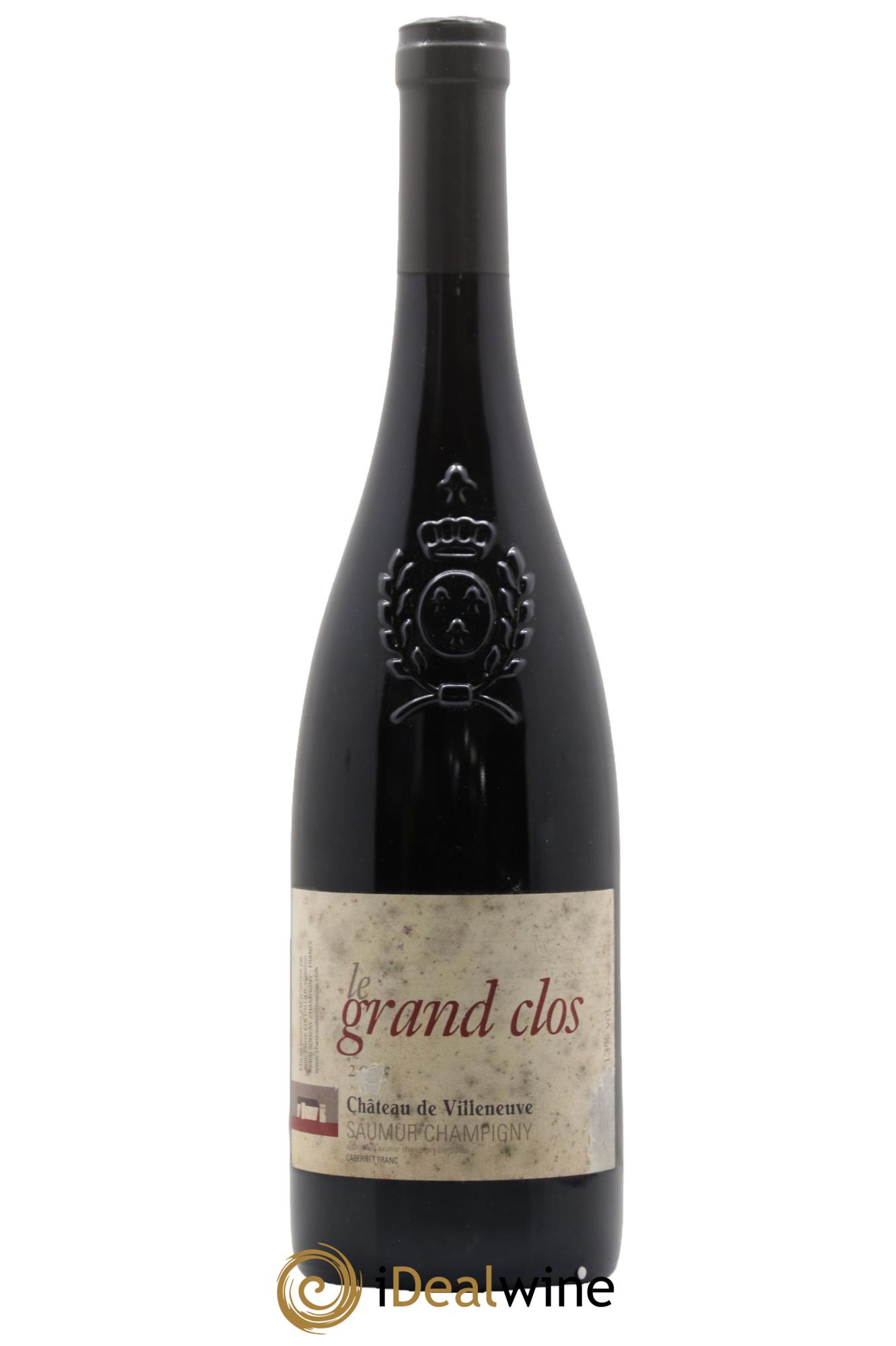 Saumur-Champigny Le Grand Clos Château de Villeneuve  2015 - Lotto di 1 bottiglia - 0