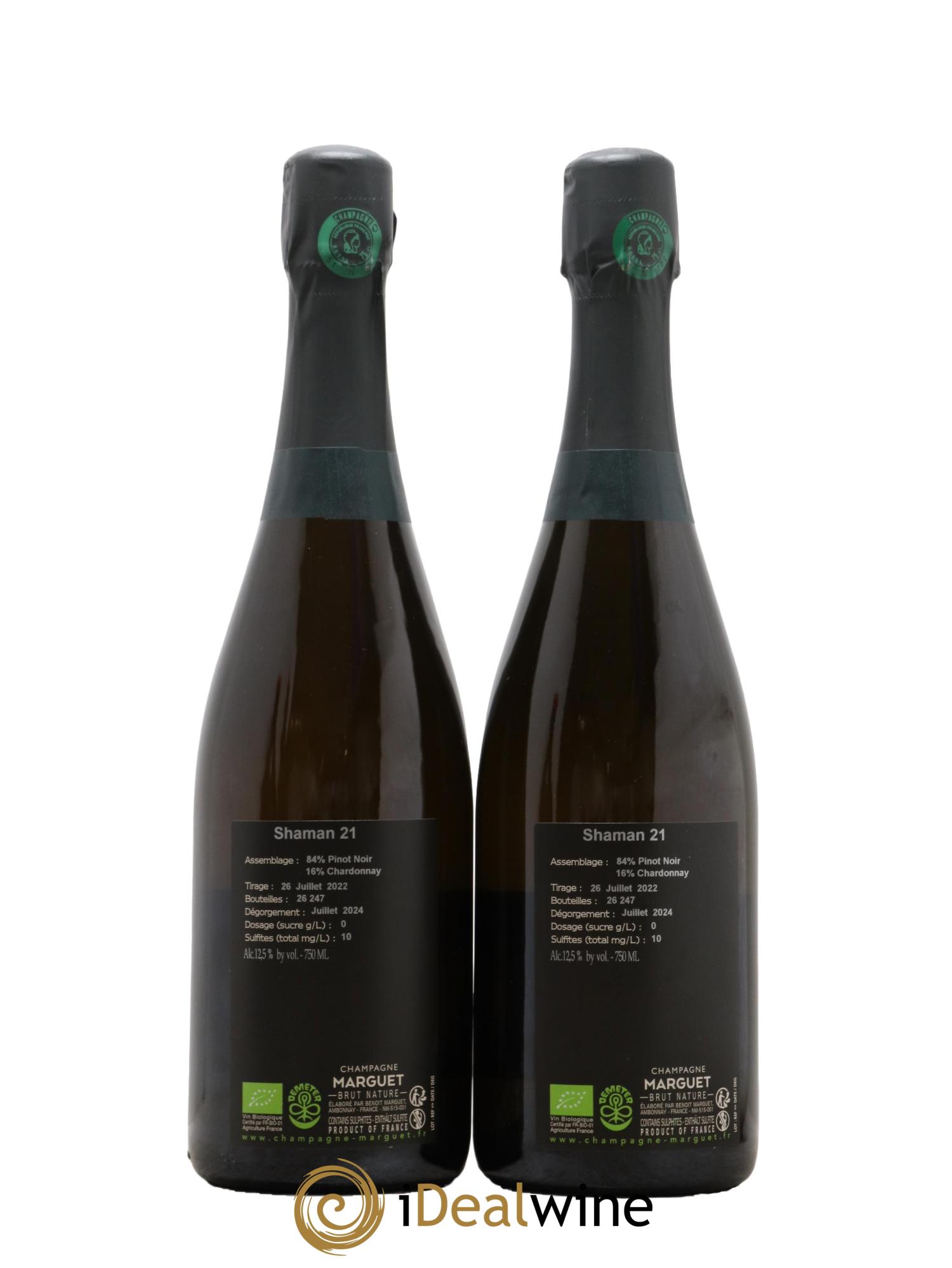 Shaman 21 Marguet 2021 - Lot of 2 bottles - 1