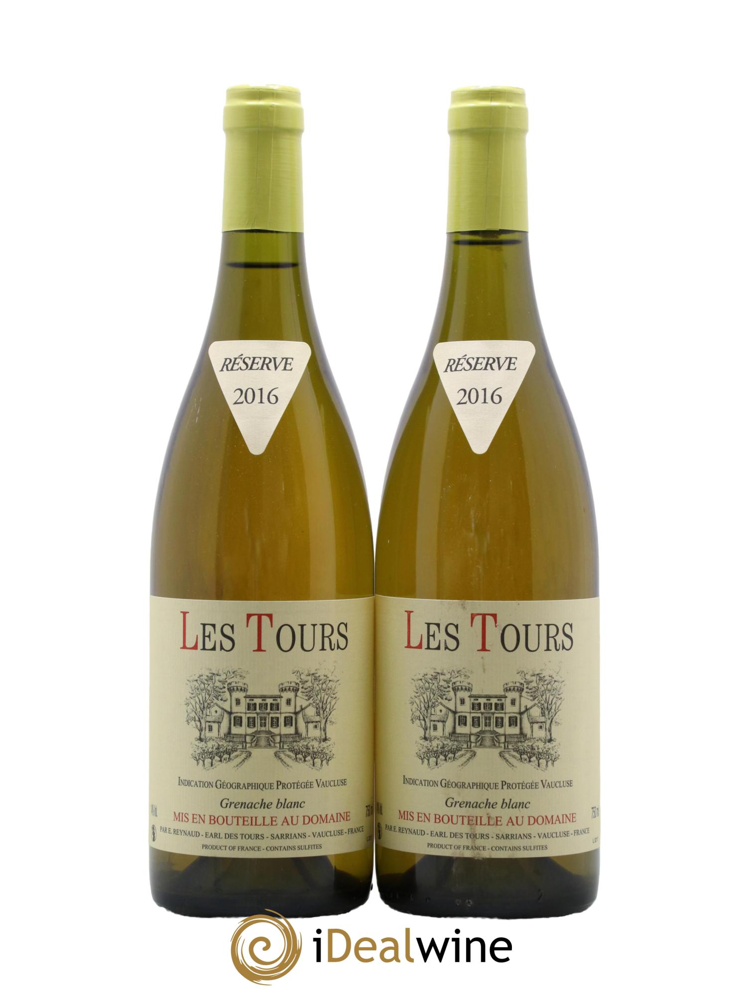 IGP Vaucluse (Vin de Pays de Vaucluse) Grenache Blanc - Les Tours Emmanuel Reynaud