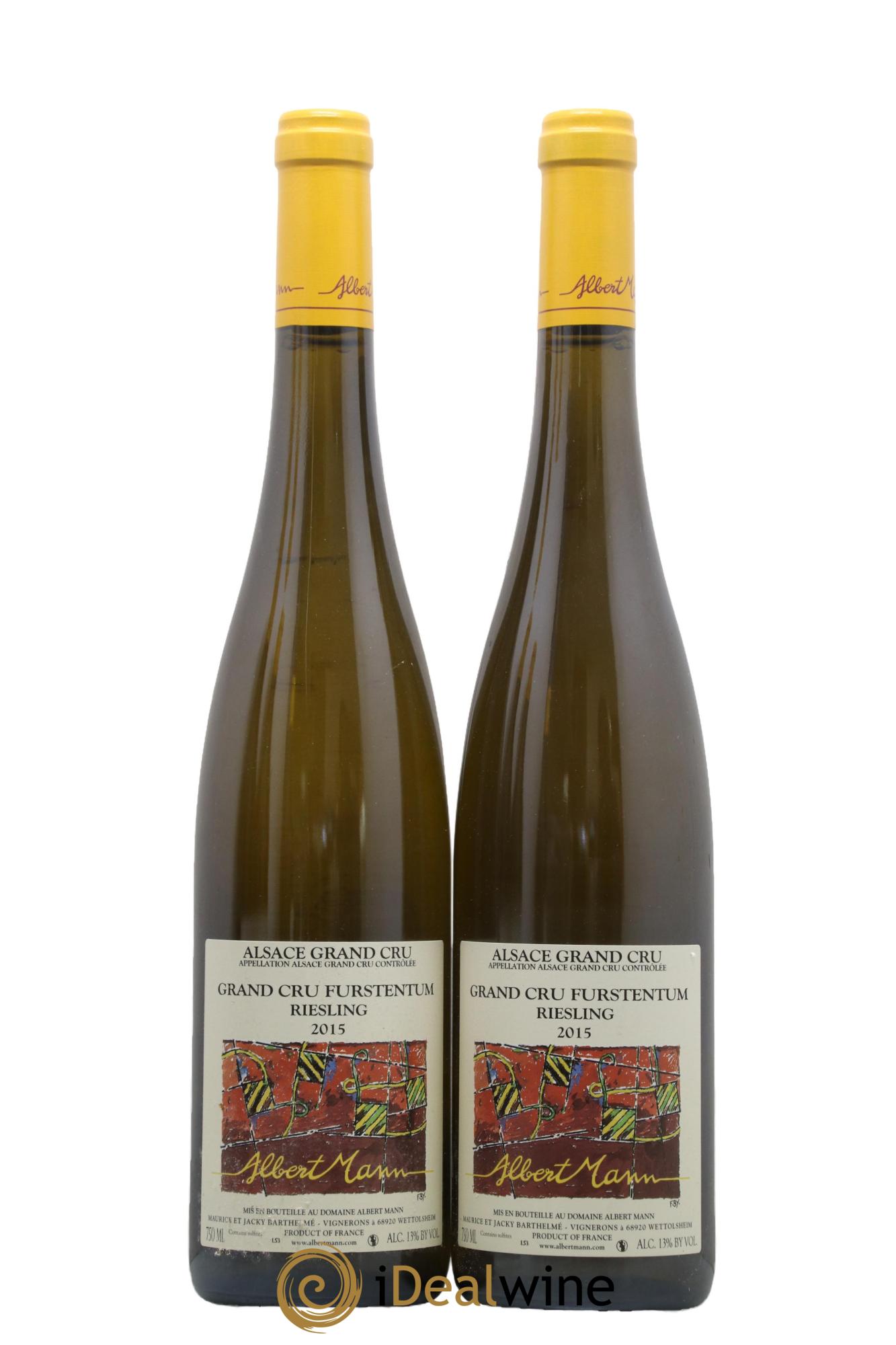 Alsace Riesling Grand Cru Furstentum Albert Mann  2015 - Lotto di 2 bottiglie - 0