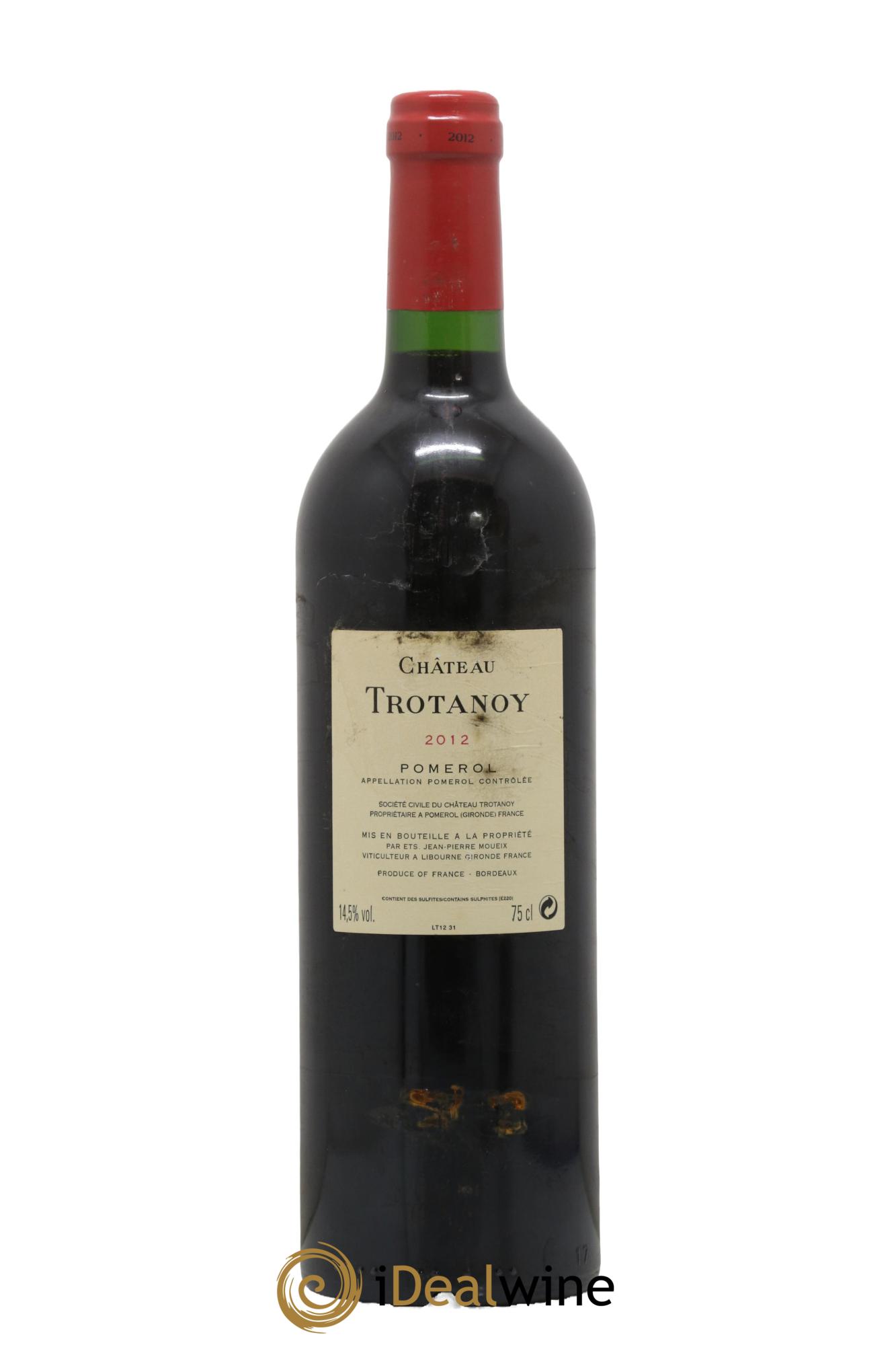 Château Trotanoy  2012 - Lot de 1 bouteille - 1