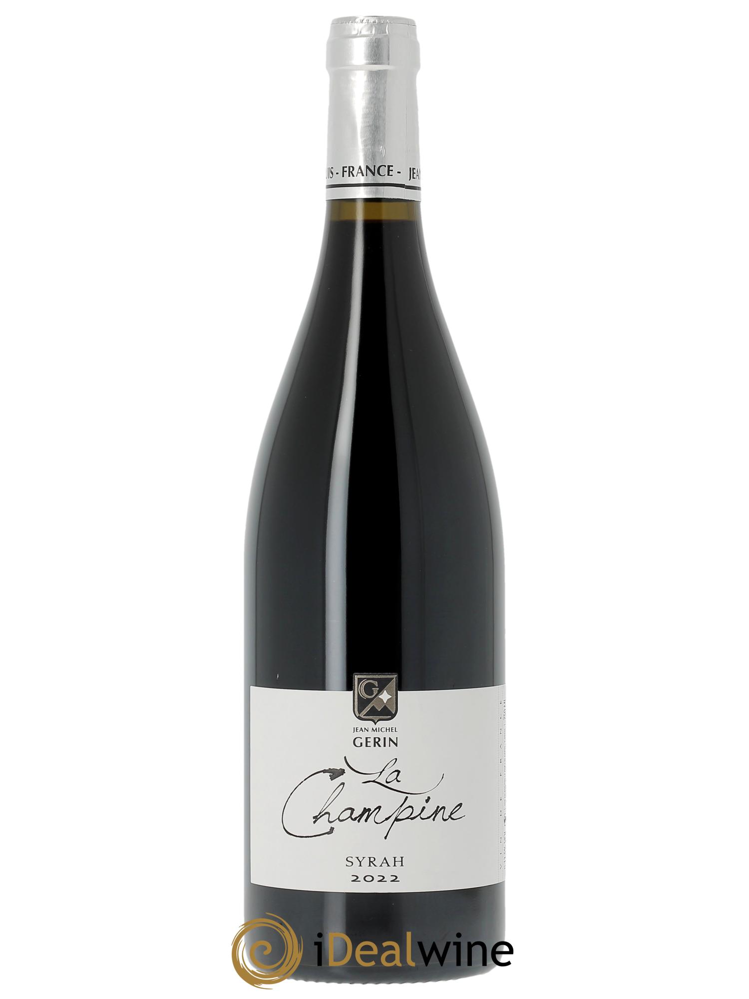 IGP Collines Rhodaniennes Syrah La Champine Jean-Michel Gerin  2022 - Posten von 1 Flasche - 0