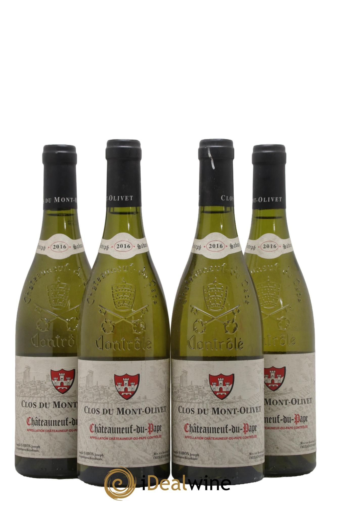 Châteauneuf-du-Pape Clos du Mont-Olivet 2016 - Lotto di 4 bottiglie - 0