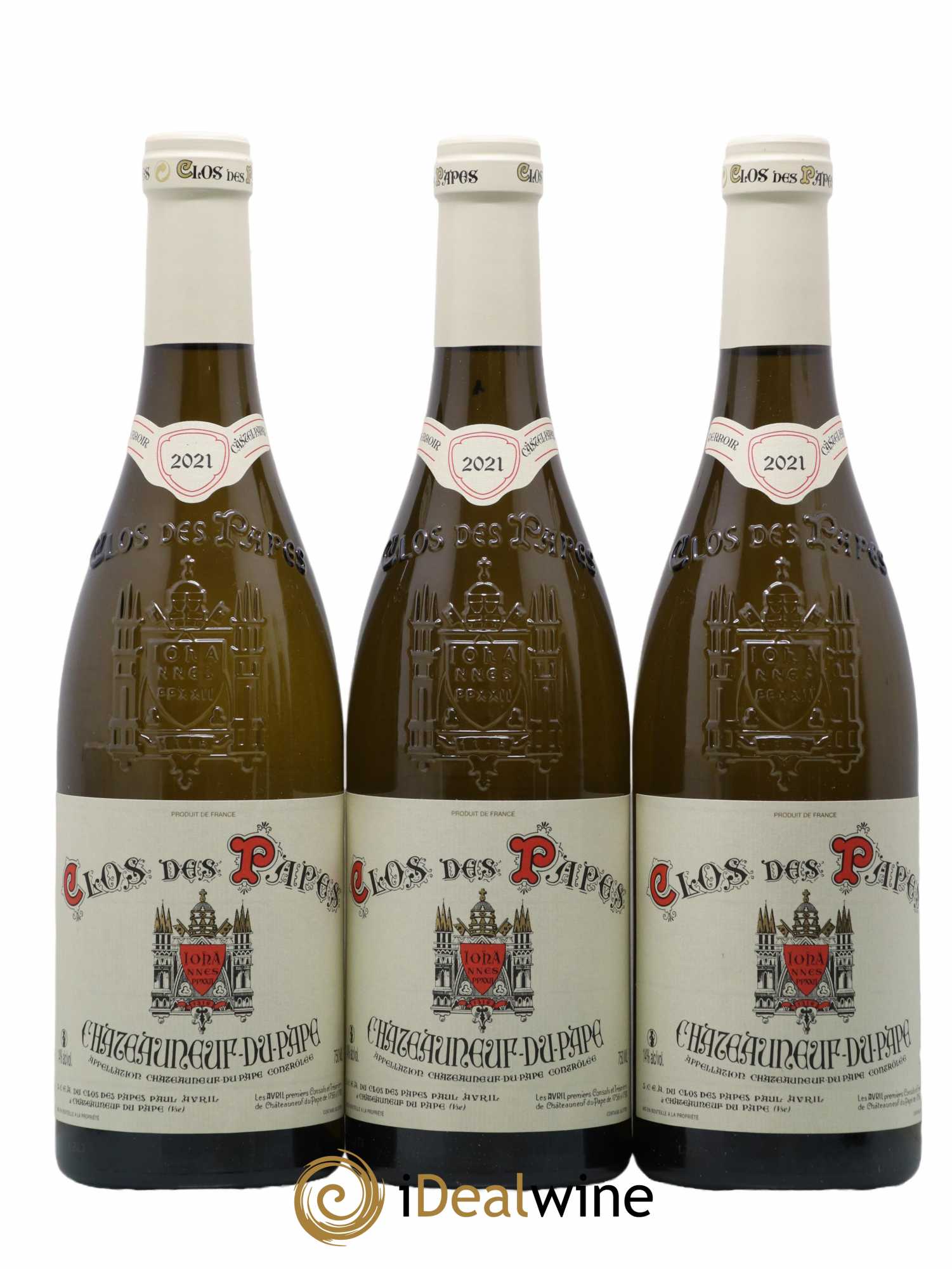 Châteauneuf-du-Pape Clos des Papes - Paul Avril 2021 - Lotto di 6 bottiglie - 1